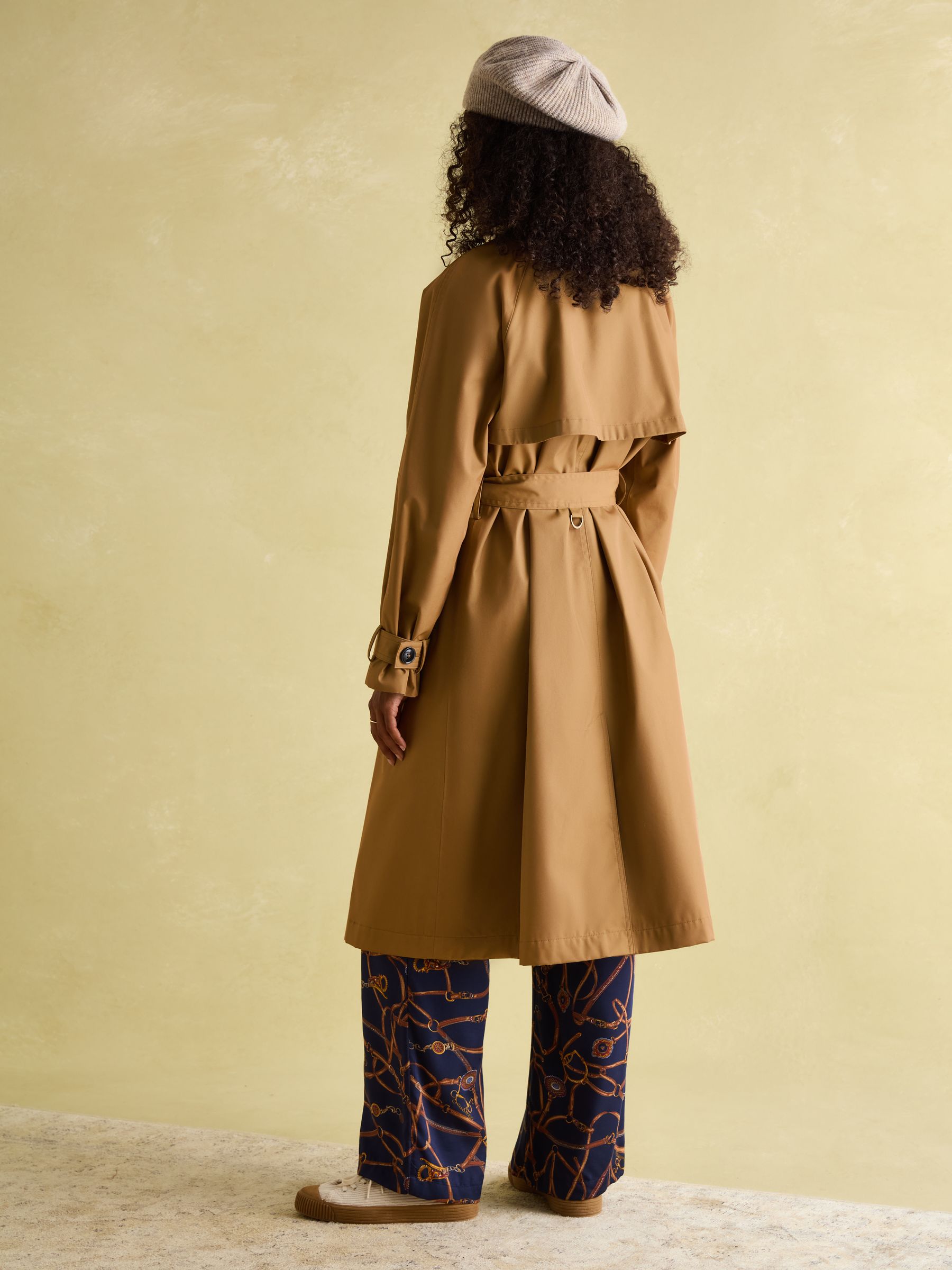 Epwell Brown Waterproof Belted Trench Coat | Joules