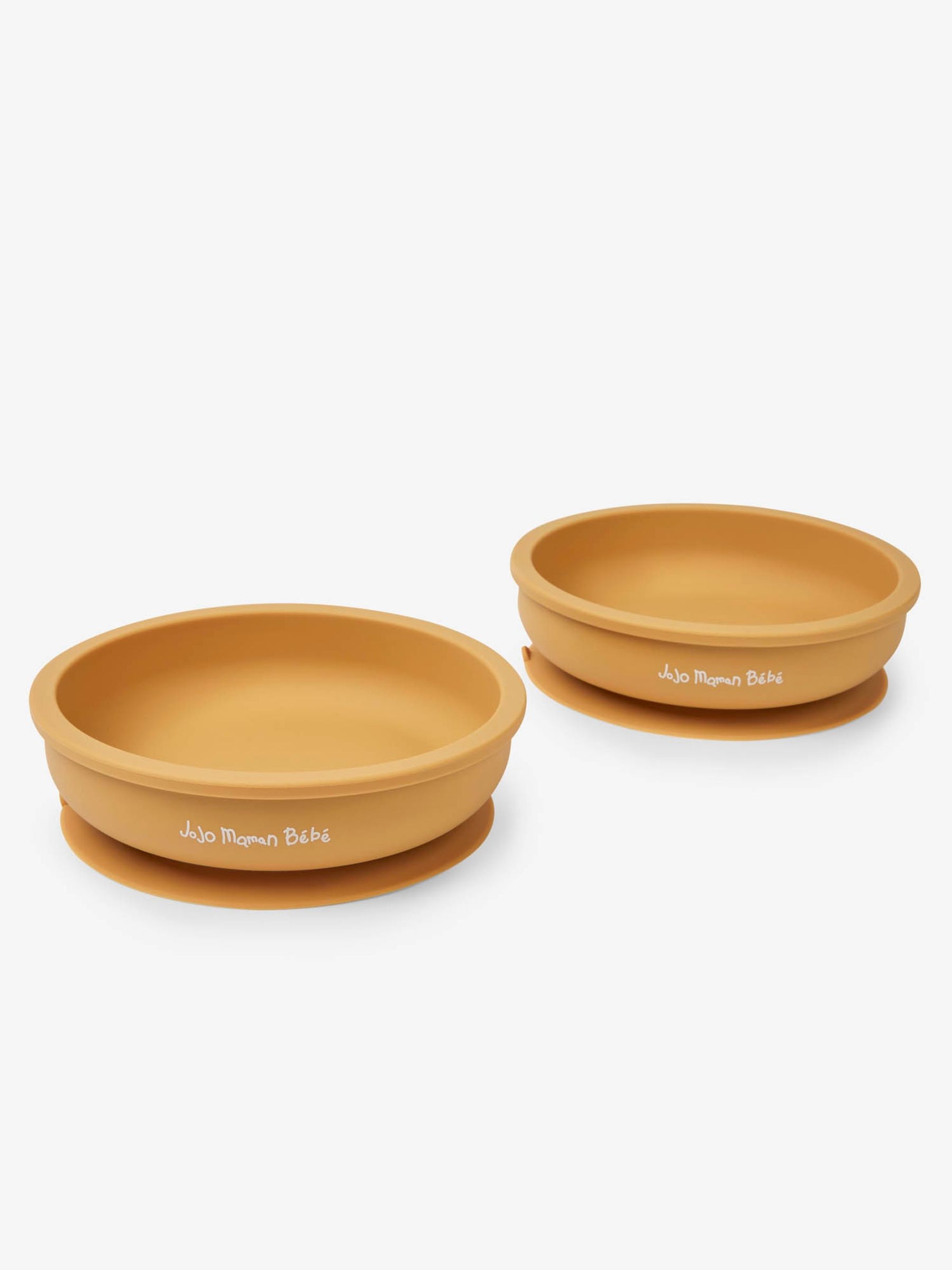 Ochre 2-Pack Silicone Suction Bowls - Image 1 of 1