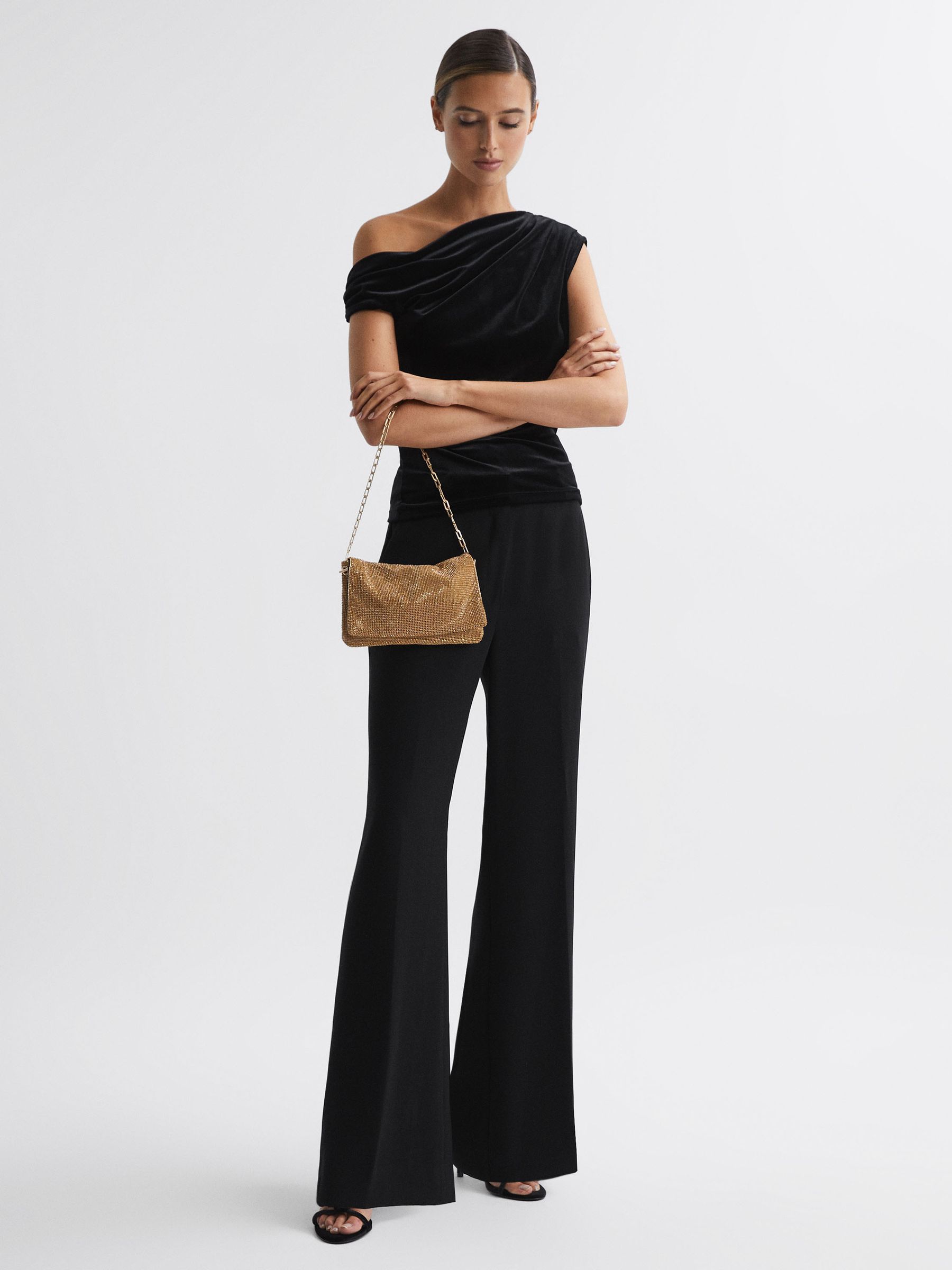 Embellished Shoulder Bag in Bronze - Image 2 of 5