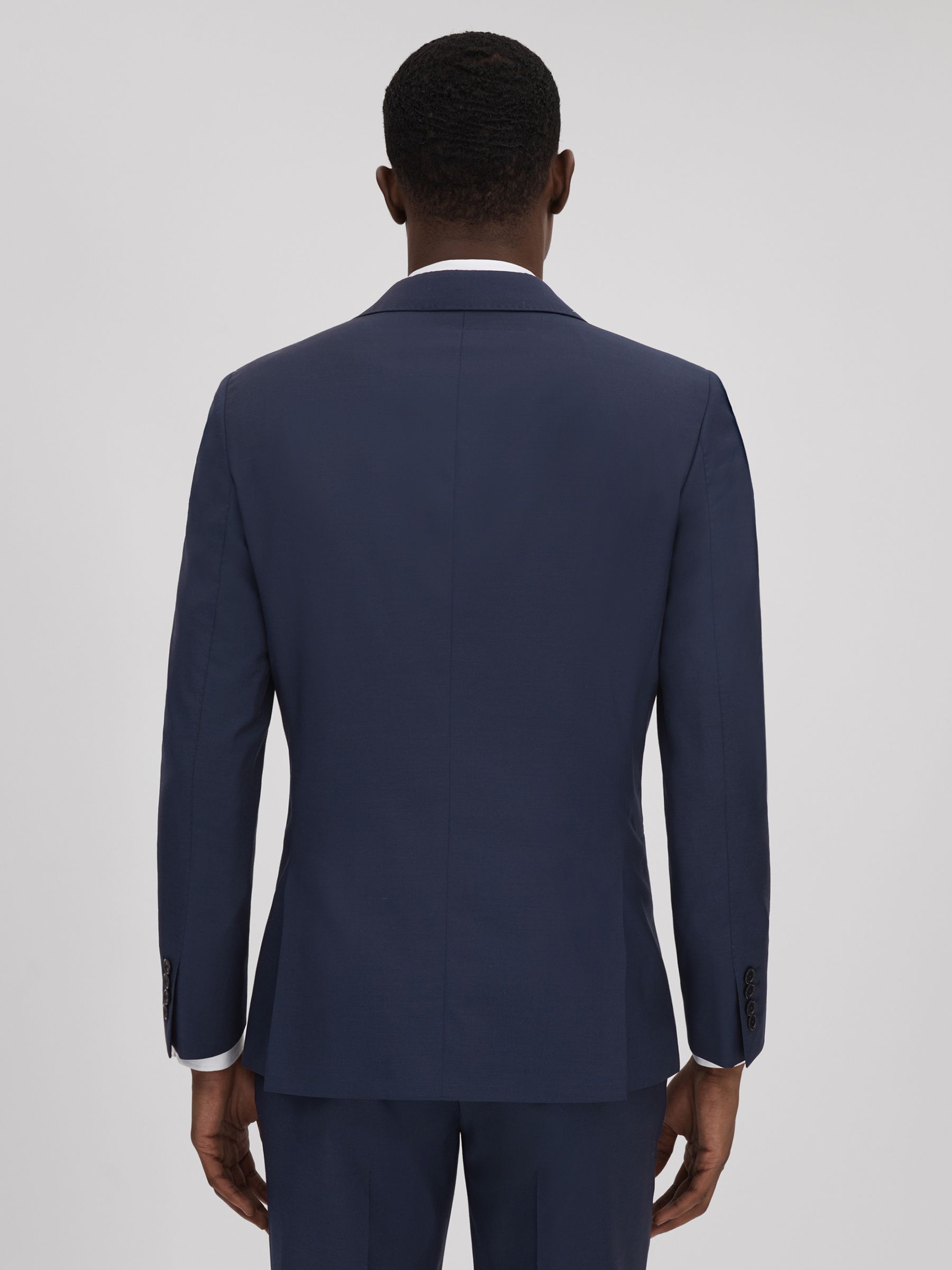 Destiny Navy Wool Single Breasted Regular Fit Blazer - Image 5 of 7