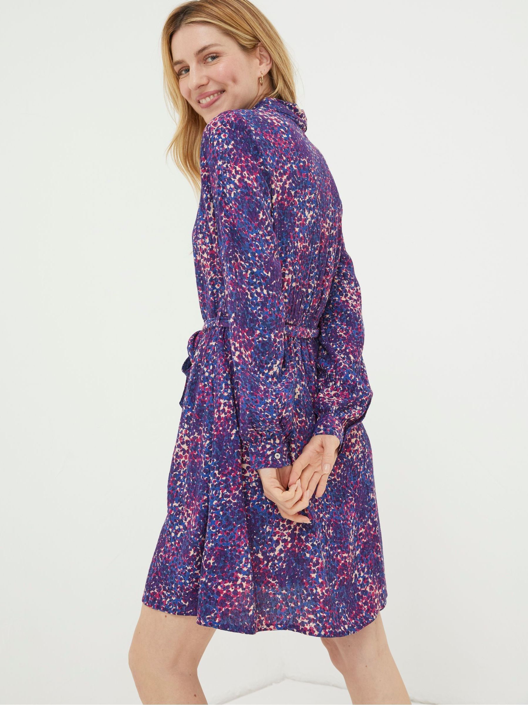 Blue Charlie Layered Spot Shirt Dress - Image 2 of 5