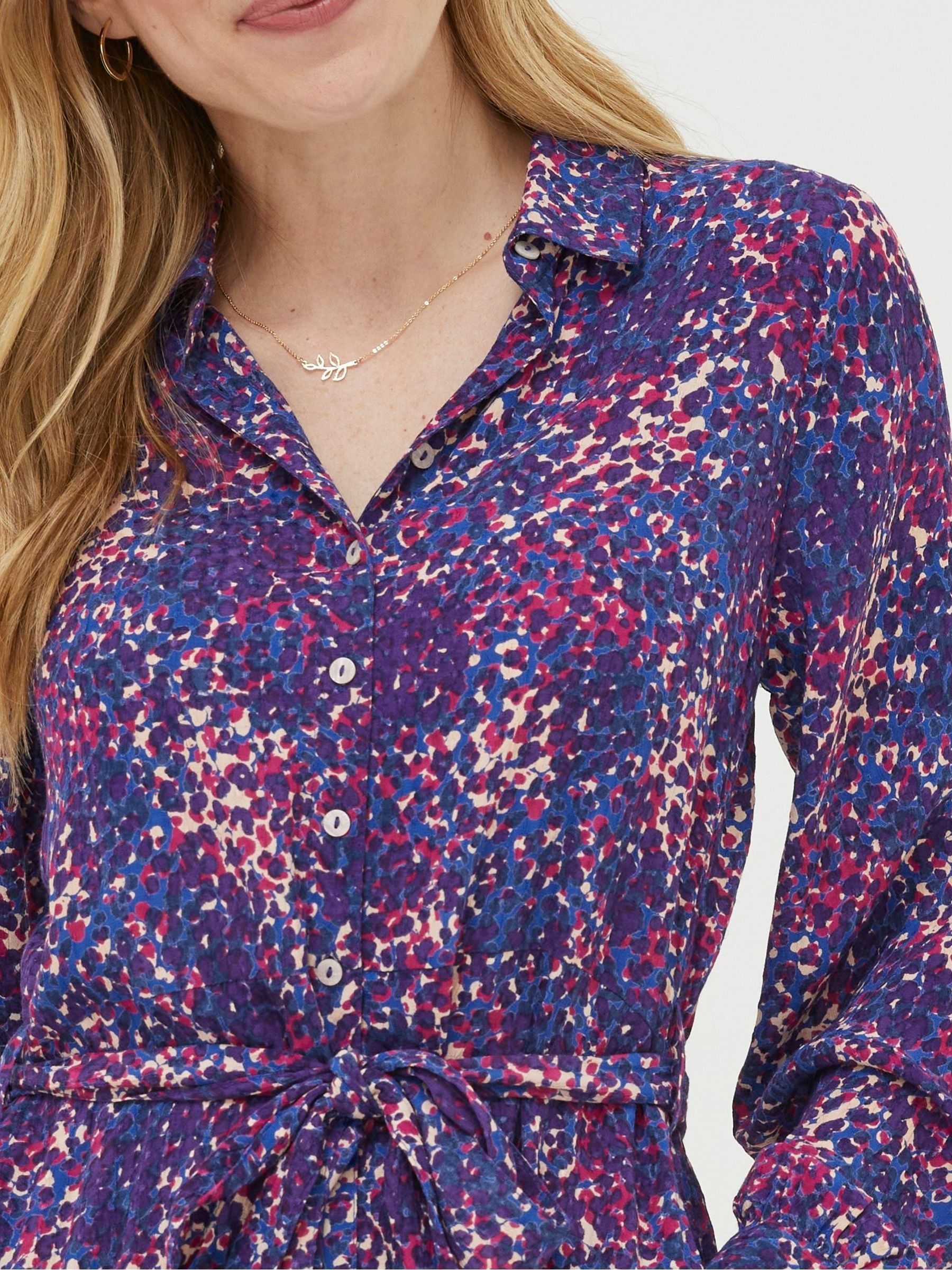 Blue Charlie Layered Spot Shirt Dress - Image 3 of 5