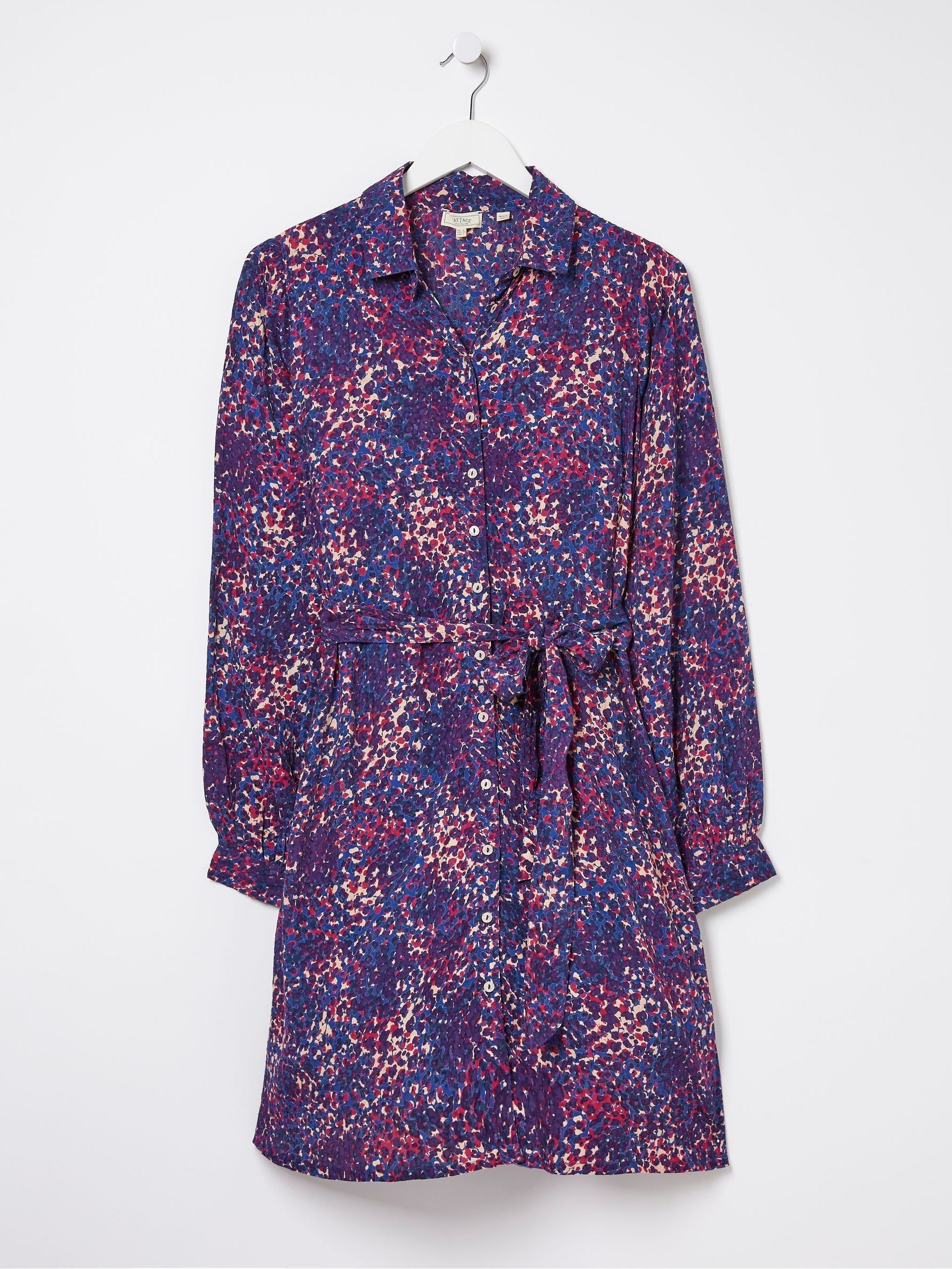 Blue Charlie Layered Spot Shirt Dress - Image 5 of 5
