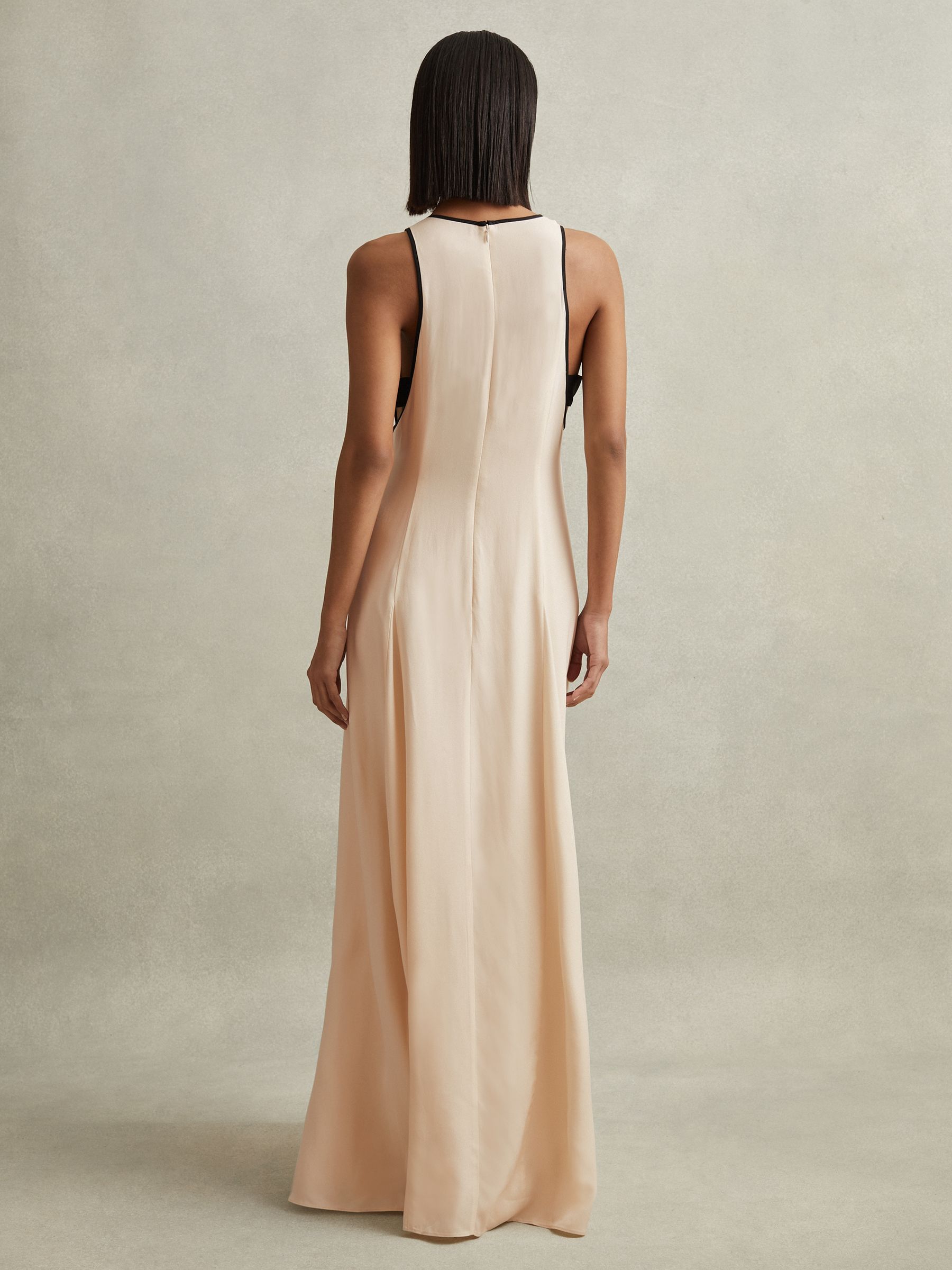 Reiss Cut-Out Maxi Dress in White - REISS