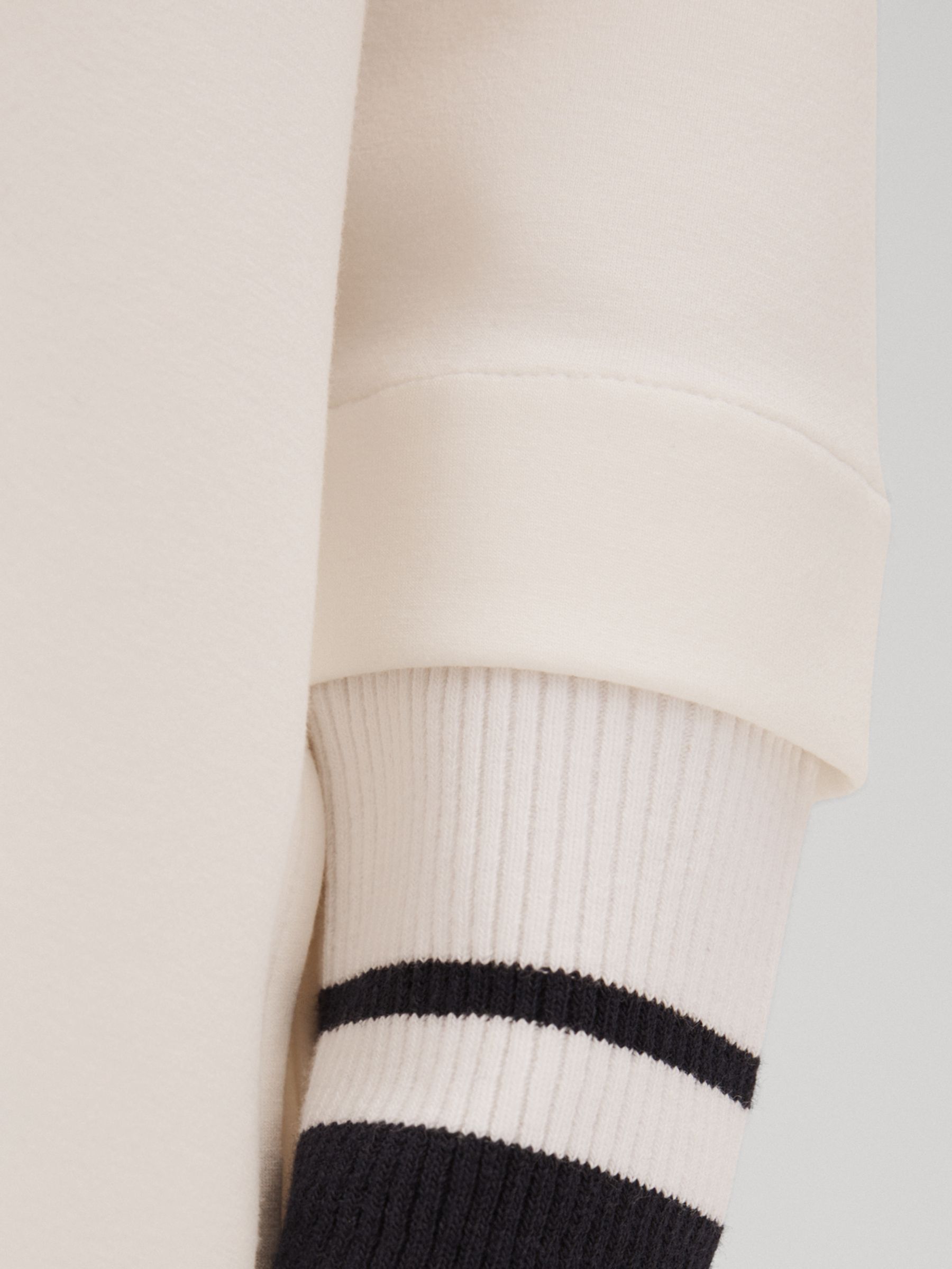 9-13 yrs Relaxed Jersey Hooded Dress in Ecru - Image 4 of 6