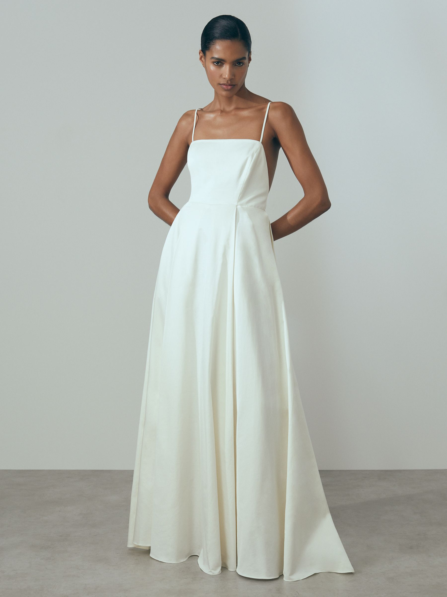 Atelier Open Back Bridal Maxi Dress in Ivory - Image 9 of 9