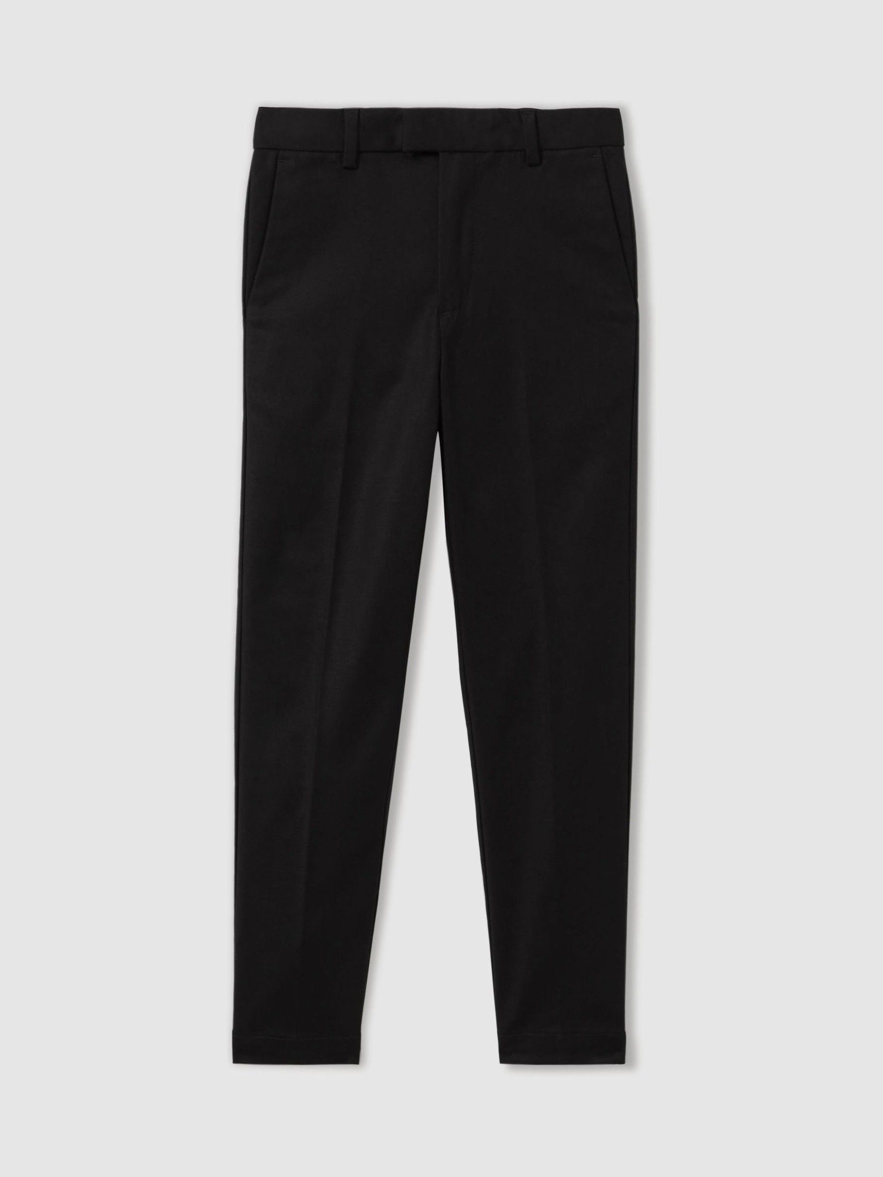 3-9 yrs Slim Fit Tapered Chinos in Black - Image 2 of 4