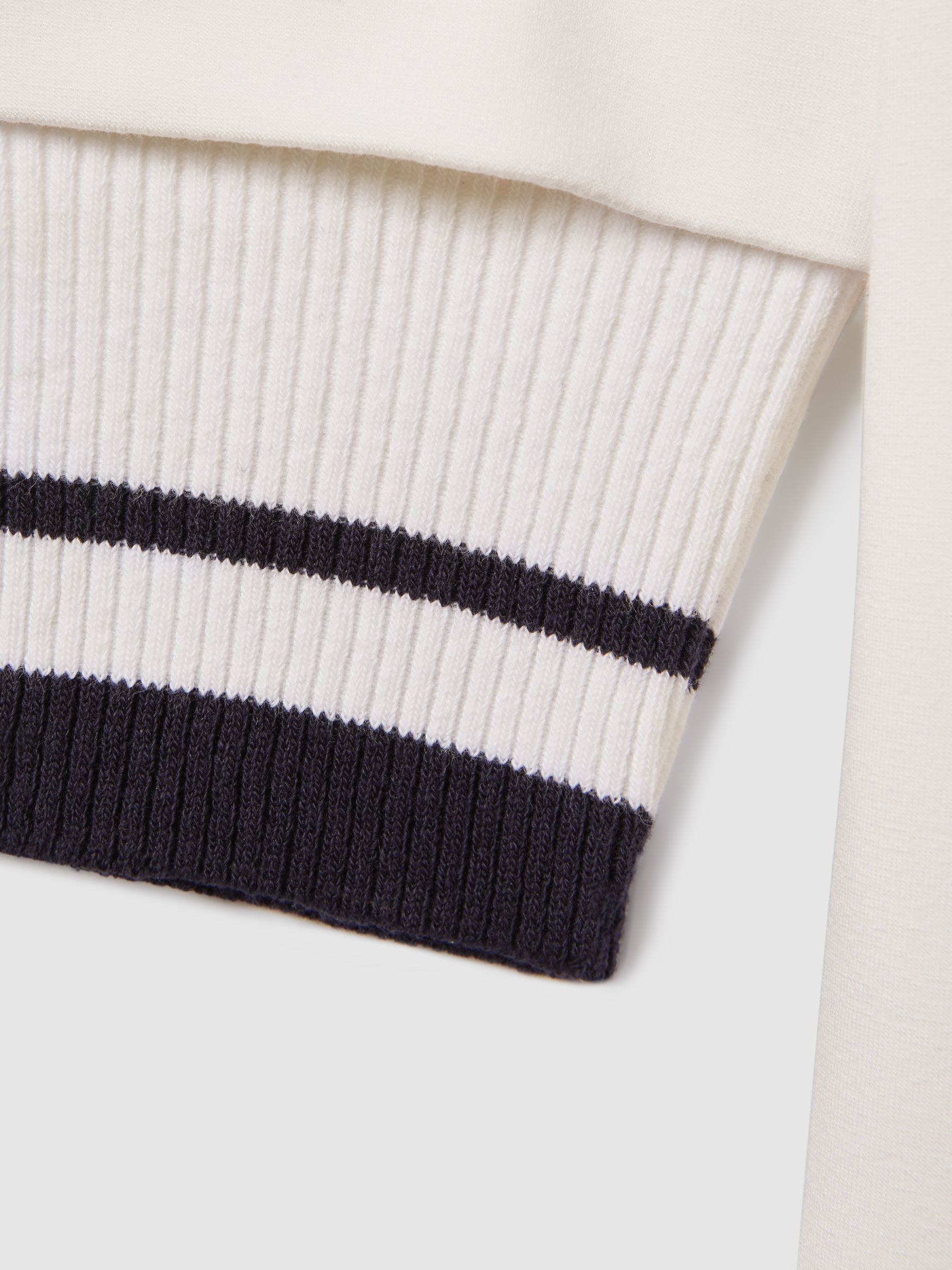 13-14 yrs Relaxed Jersey Hooded Dress in Ecru - Image 5 of 5