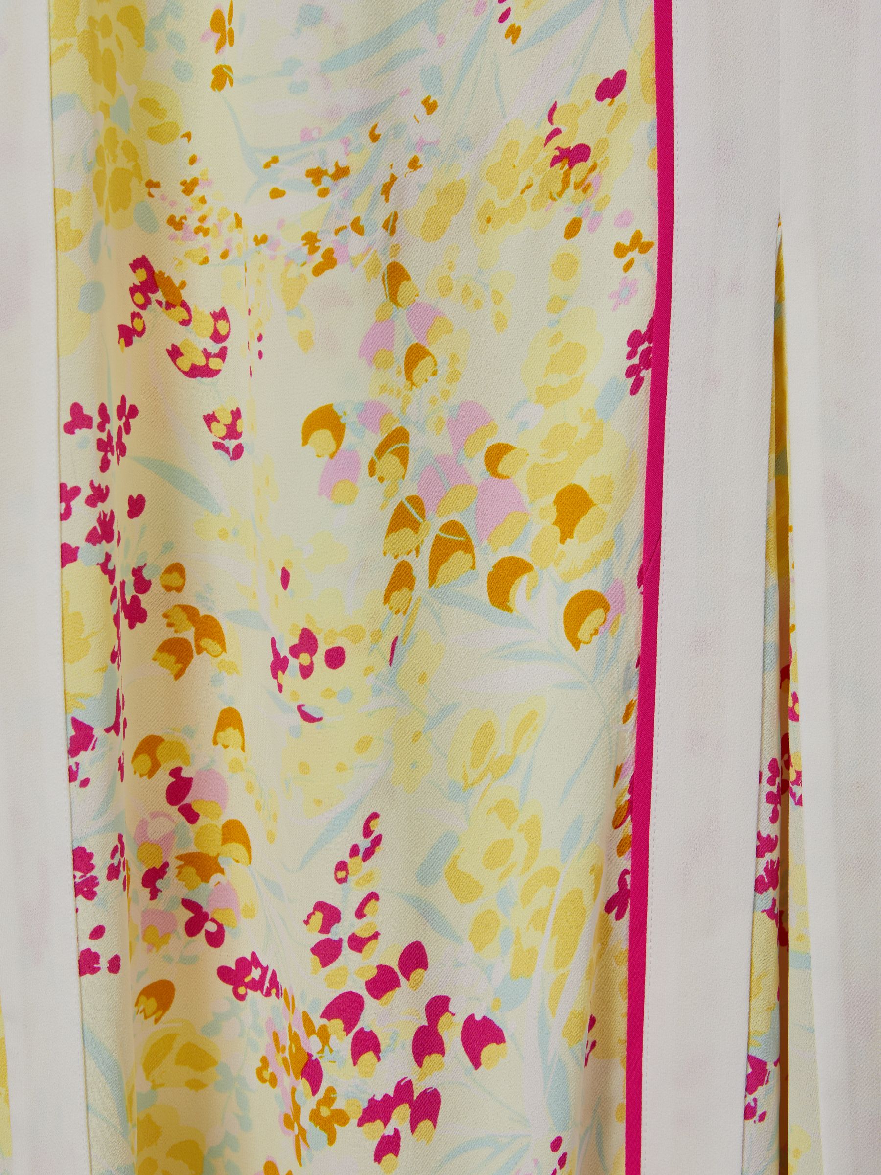 Floral Print Maxi Dress in Pink/Yellow - image 5