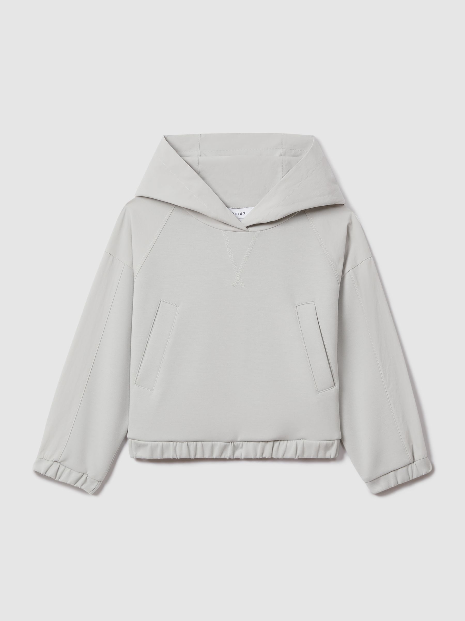 13-14 yrs Hybrid Jersey Elasticated Hoodie in Grey - Image 1 of 4