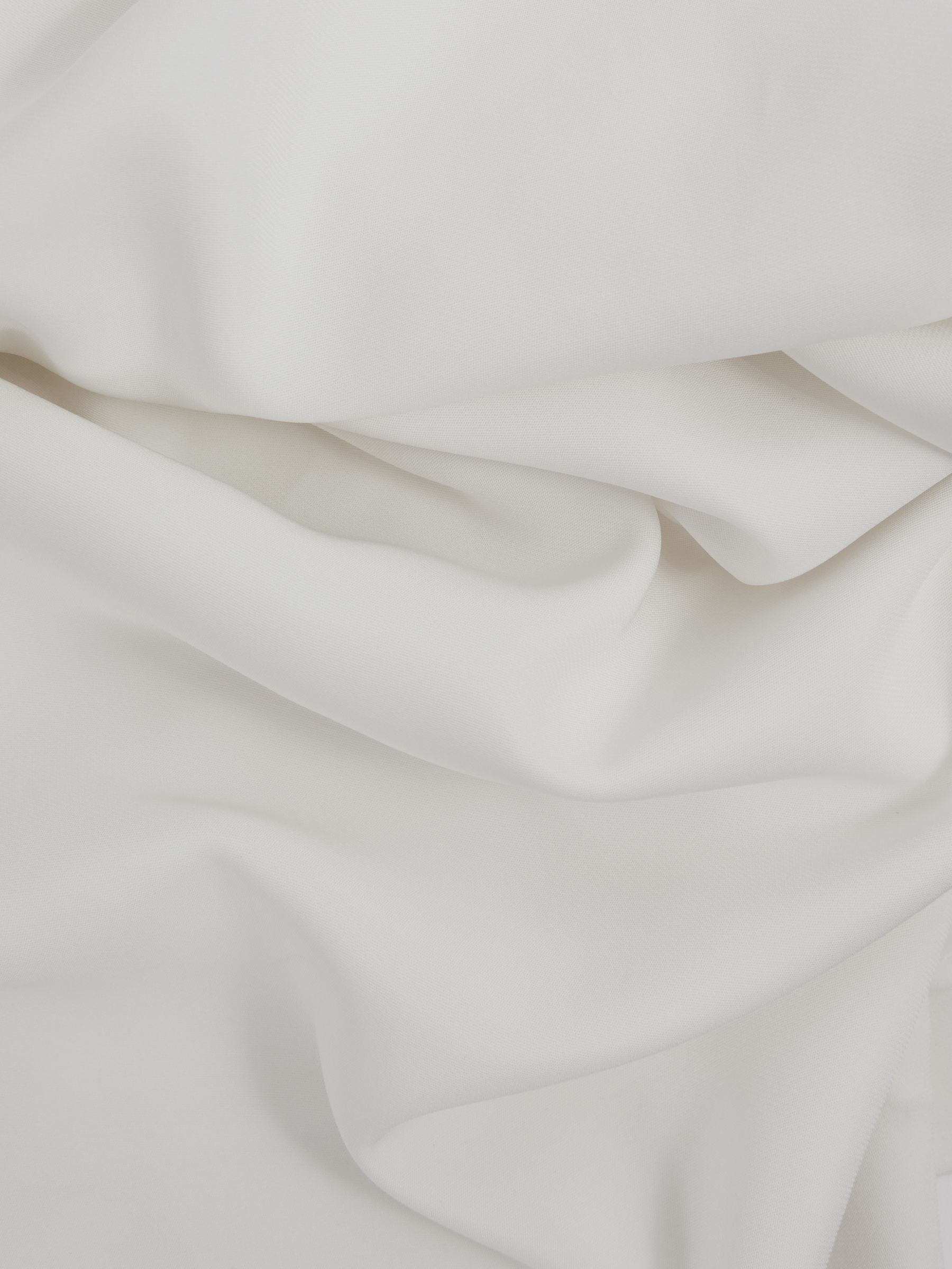 Draped Bodycon Midi Dress in Ivory - Image 6 of 6