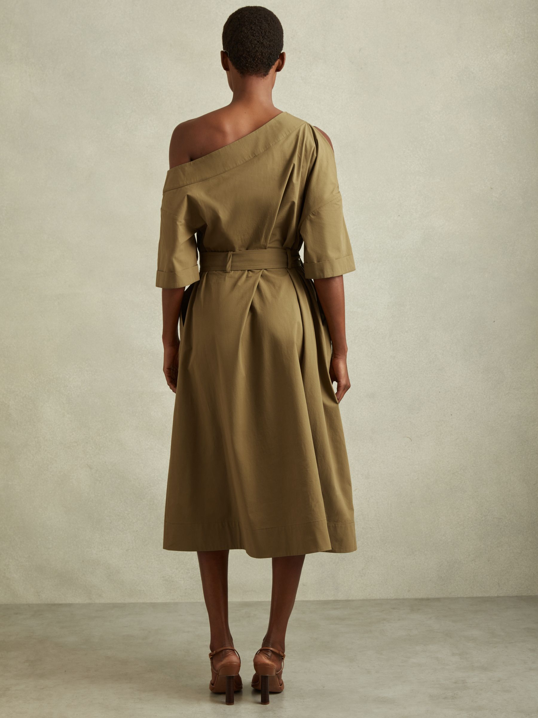 【海外限定】REISSワンピース☆Danni Belted Flared Midi Dress Reiss Danni Belted Wool-Blend Midi-Dress | Saks Fifth Avenue