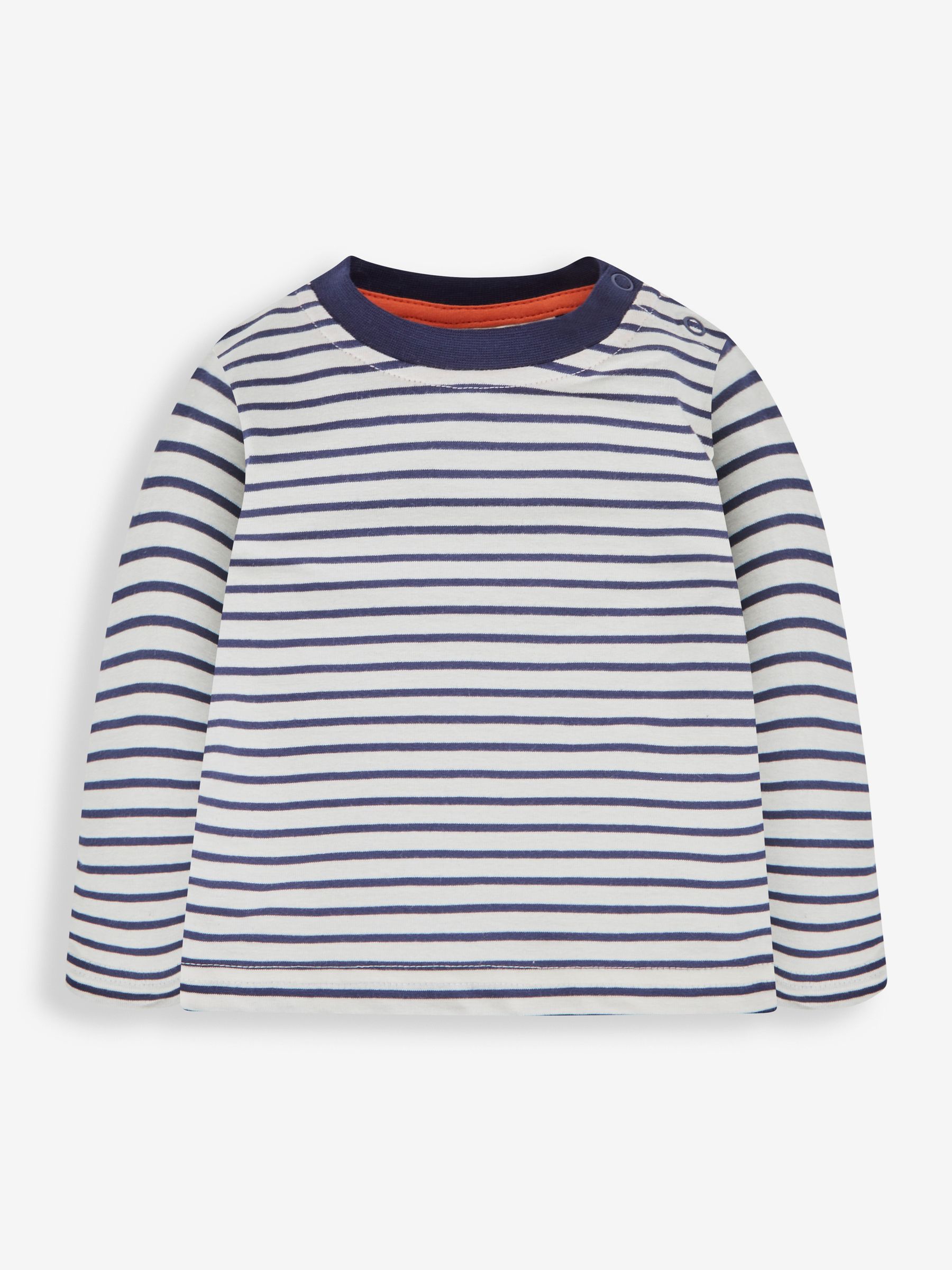 Navy Kids' Fox Appliqué & Stripe Baby Tops - Image 3 of 5