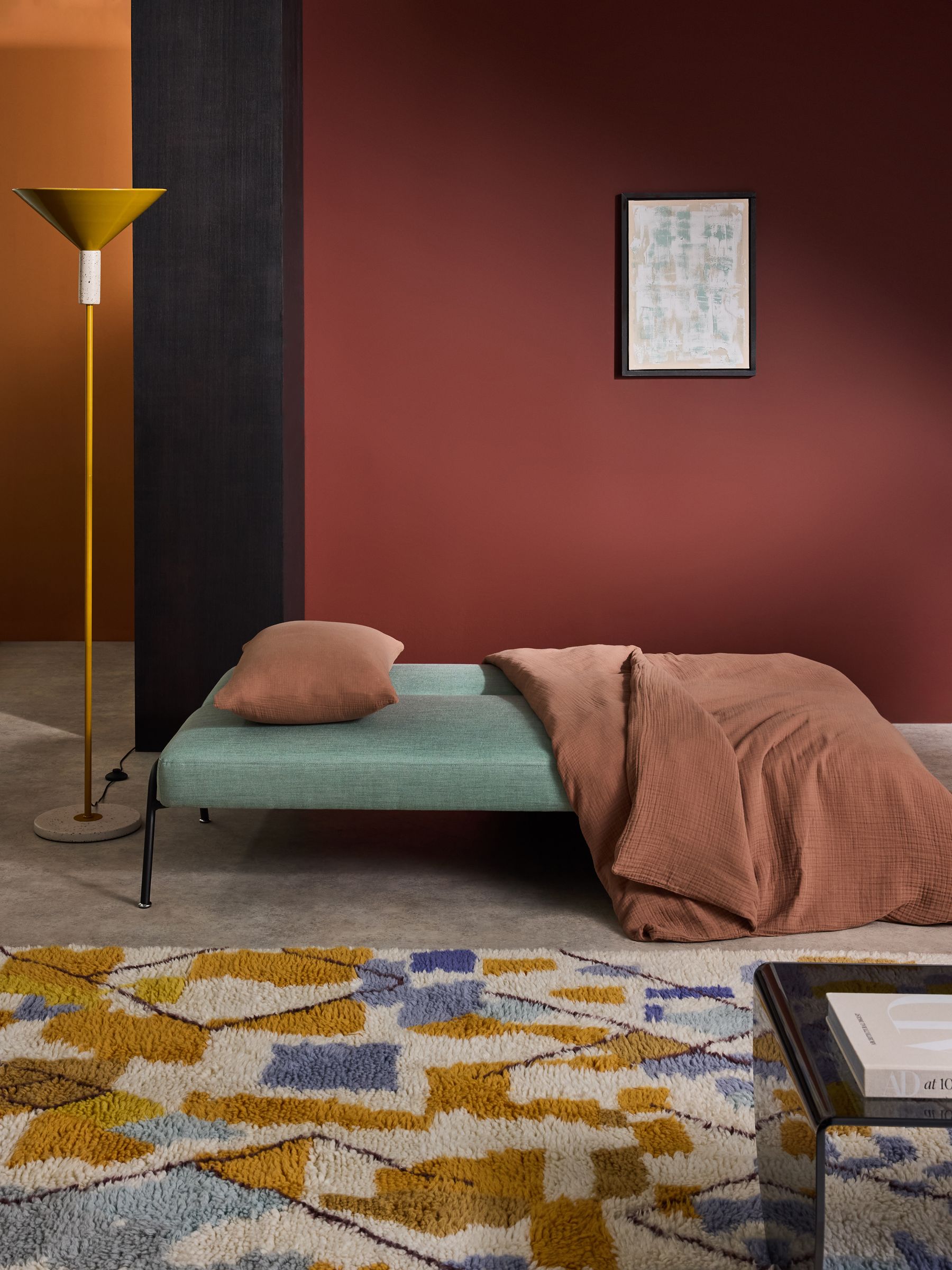 Knox 2 Seater Sofa Bed in Smoked Green - Image 2 of 7