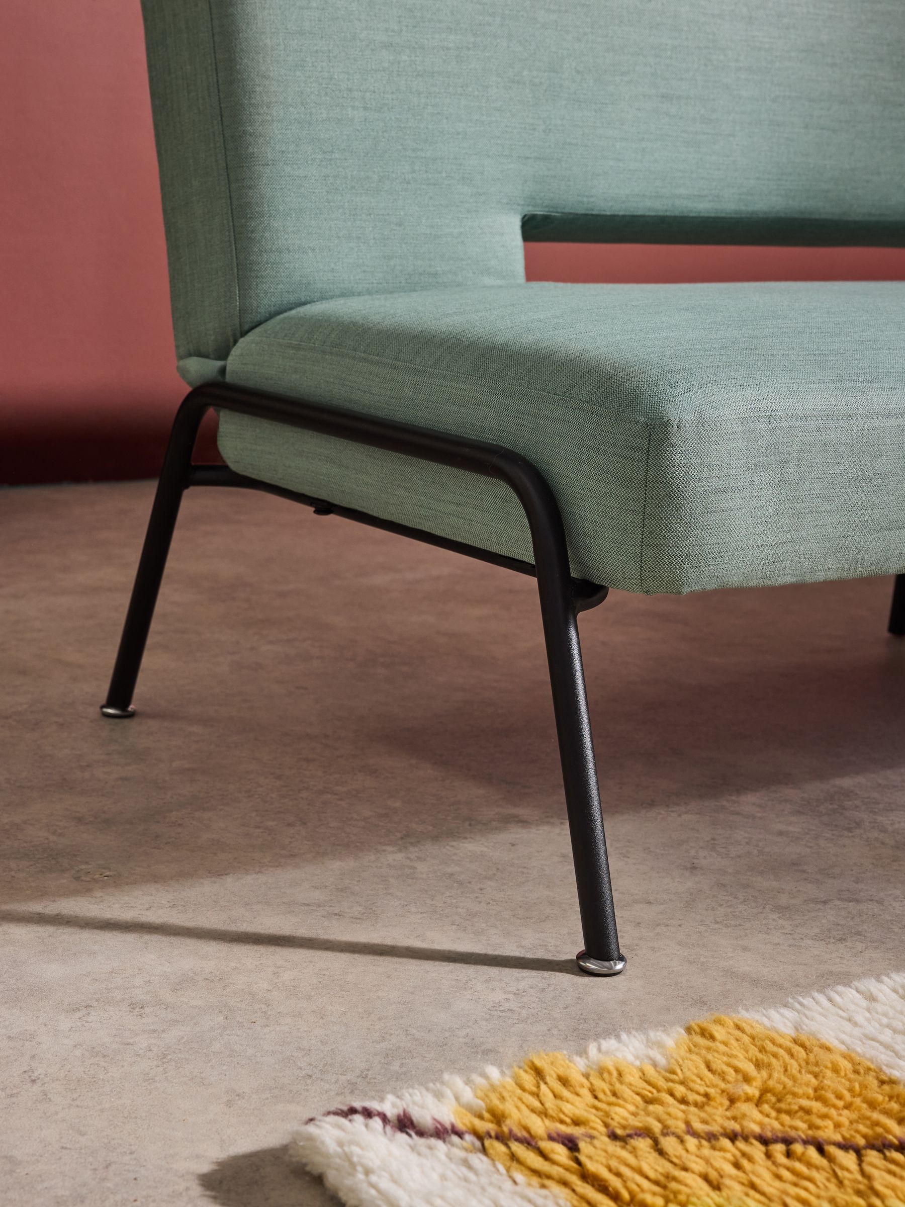 Knox 2 Seater Sofa Bed in Smoked Green - Image 5 of 7