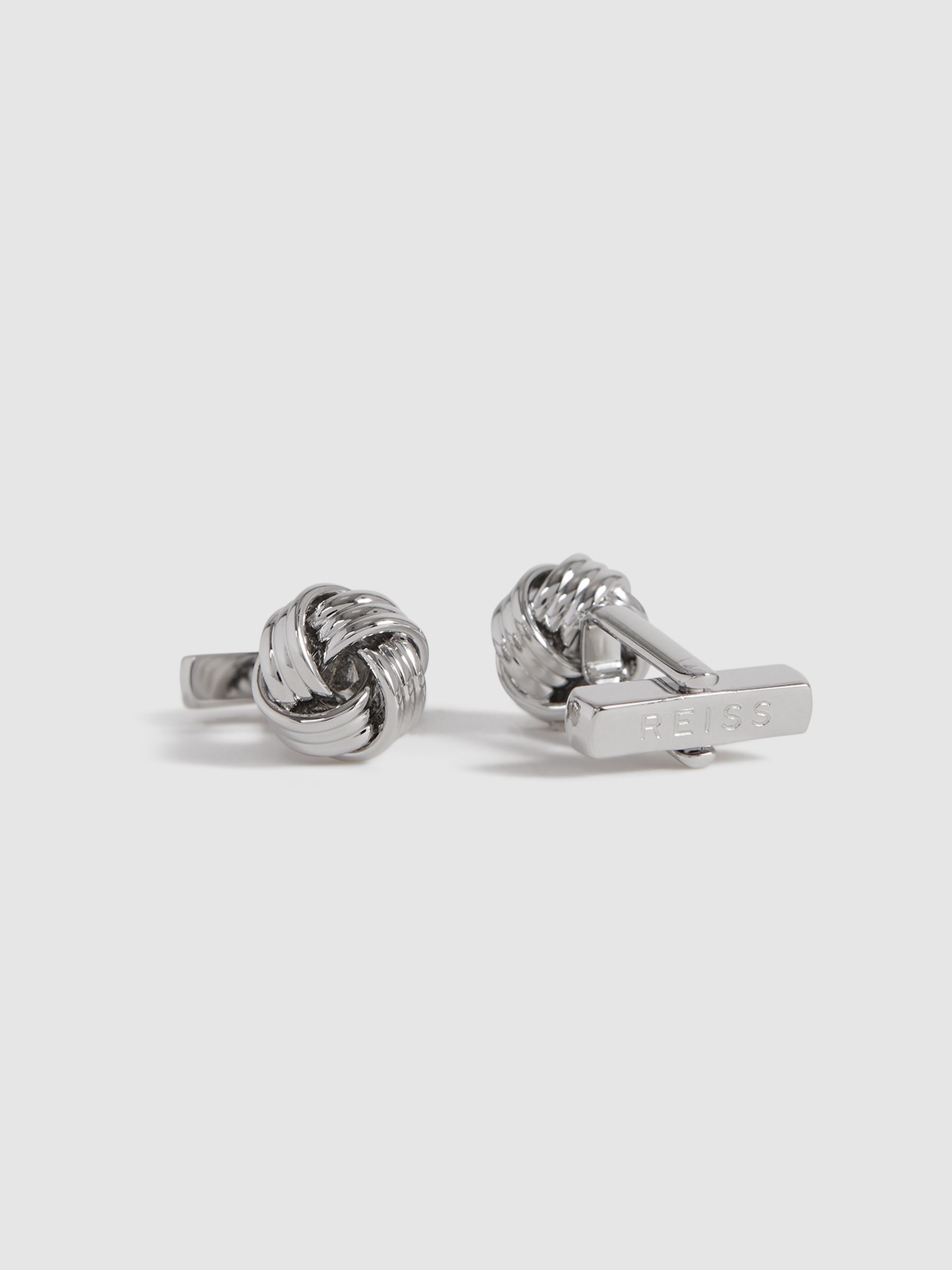 Knot Cufflinks in Silver - Image 3 of 5