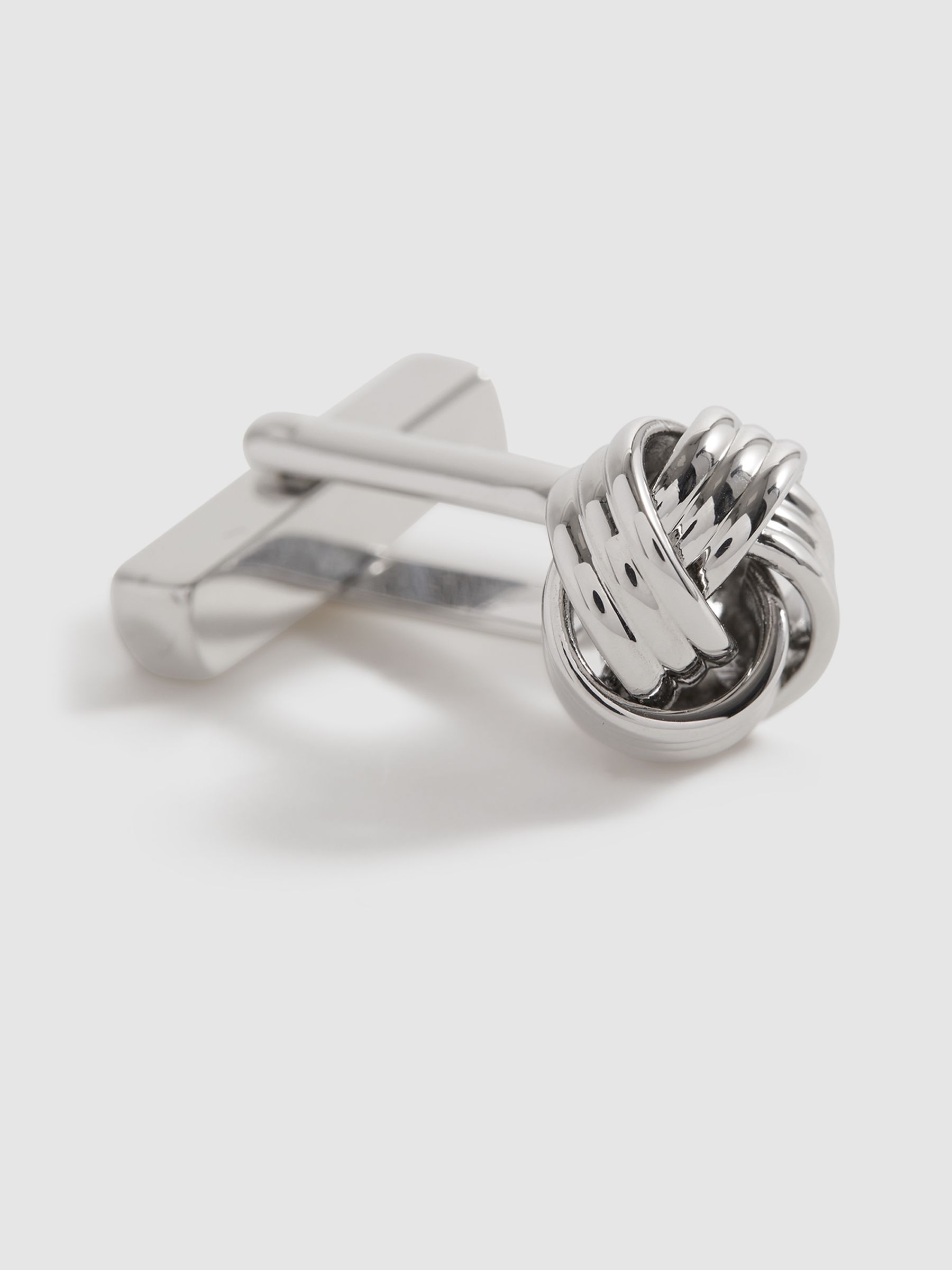 Knot Cufflinks in Silver - Image 4 of 5