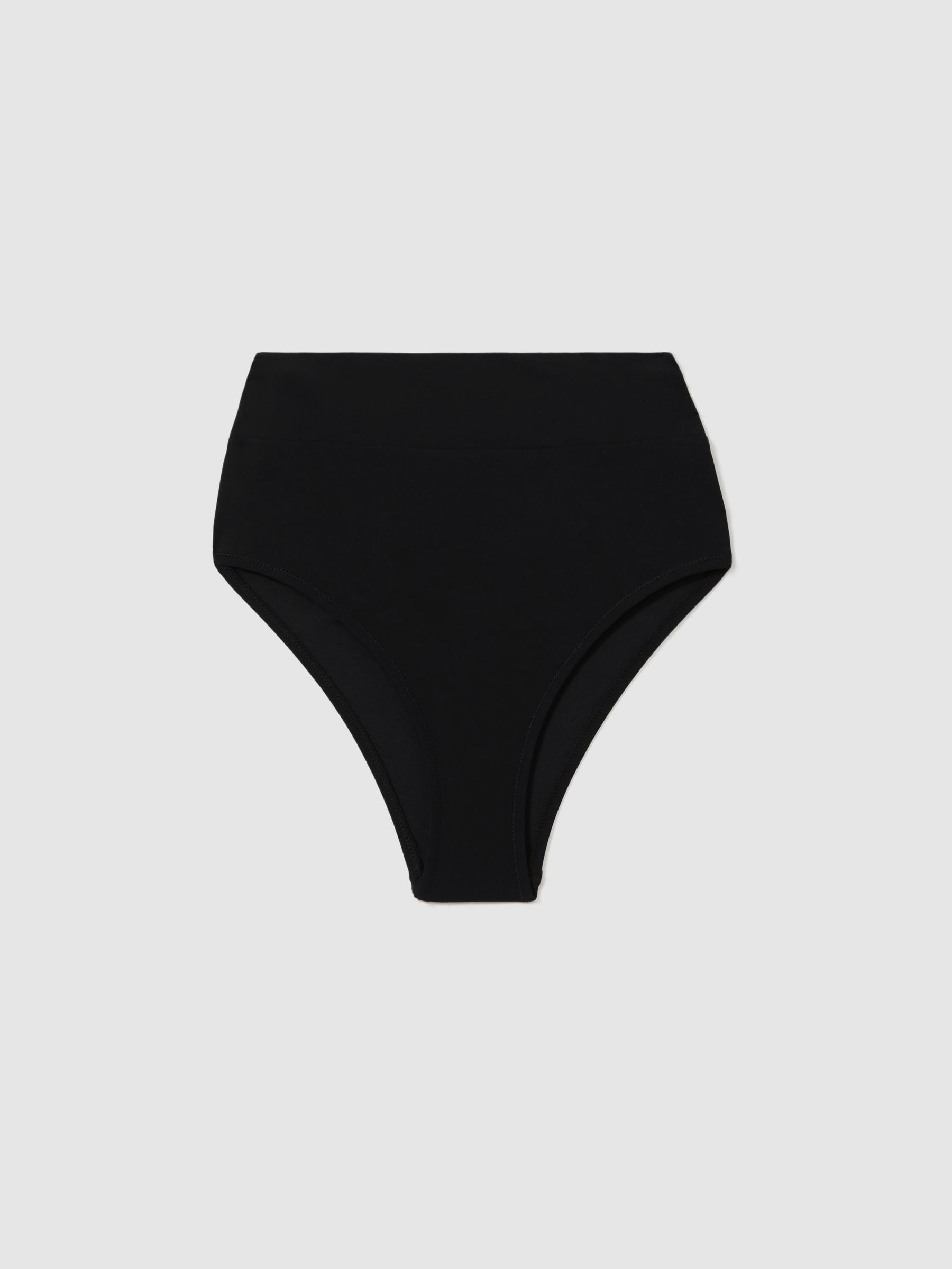 High Rise Bikini Bottoms in Black - Image 2 of 6