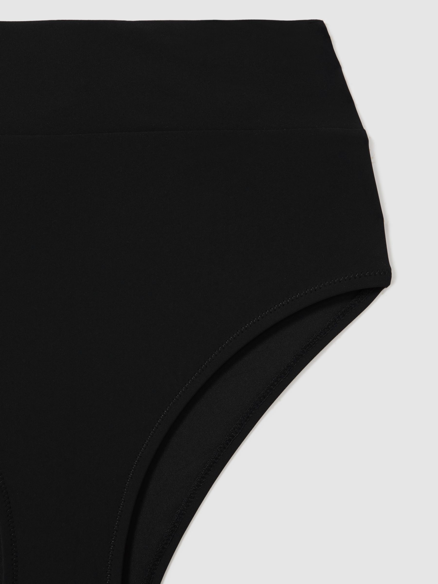 High Rise Bikini Bottoms in Black - Image 5 of 6