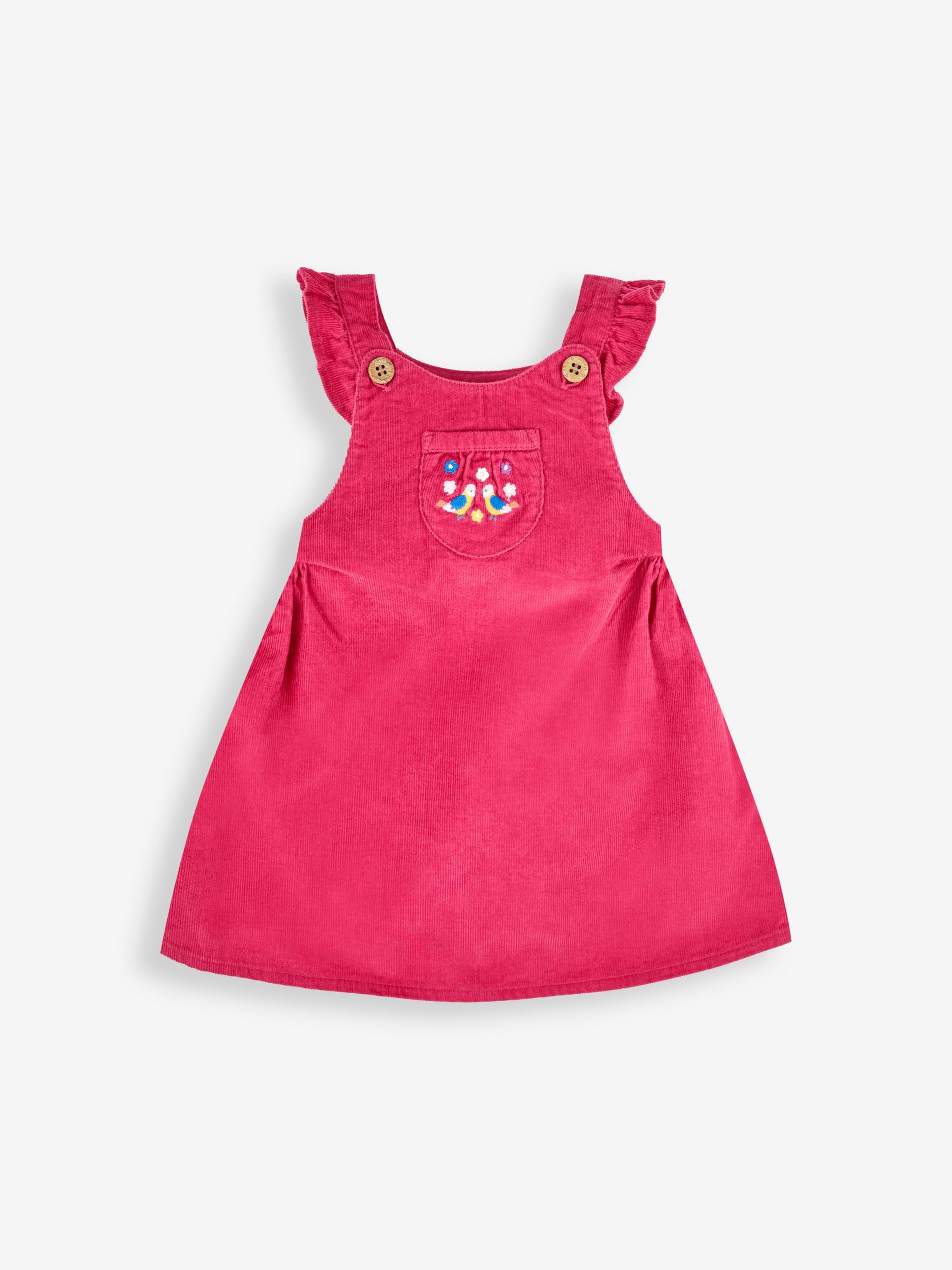 Raspberry Girls' Bird Embroidered Cord Baby Dress & Body Set - Image 2 of 5