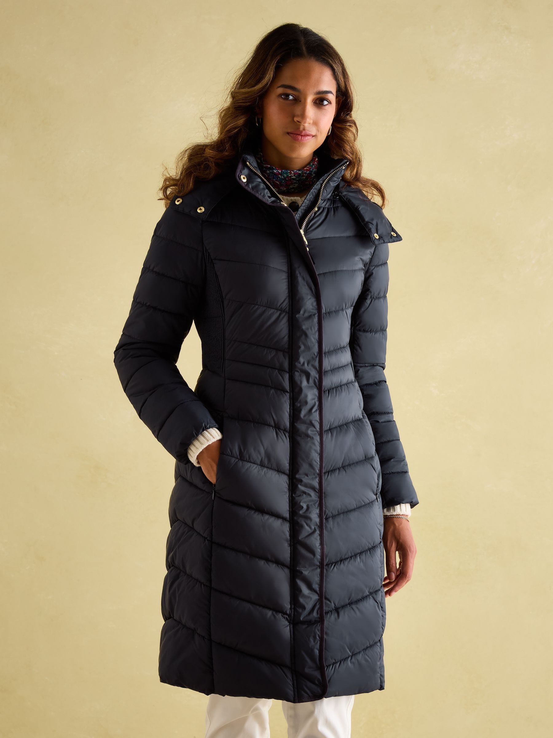 Padded Coat Navy Blue Puffer Coat Women's Pembury Navy Blue