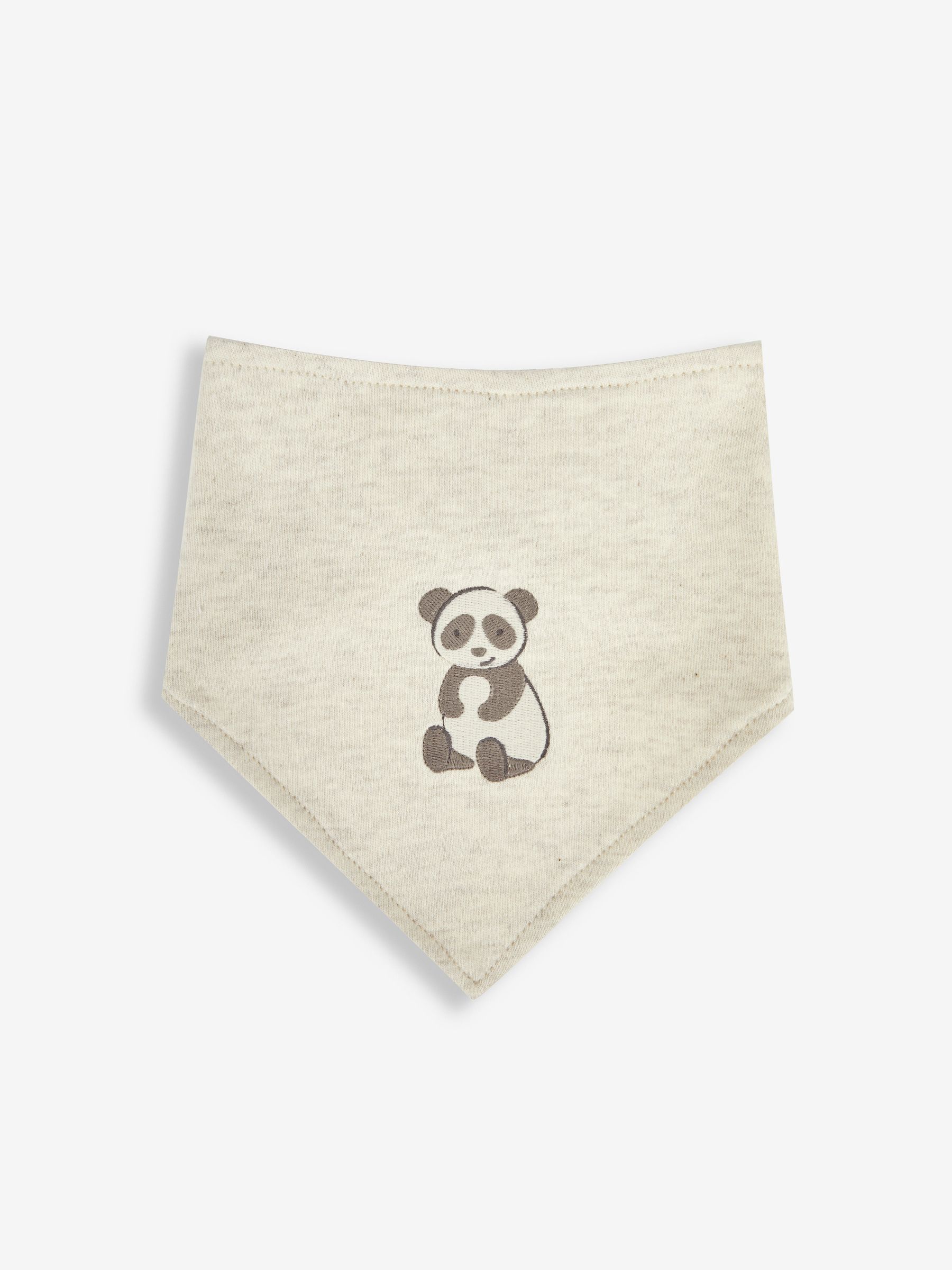 Natural 3-Pack Bear Dribble Bibs - Image 2 of 4