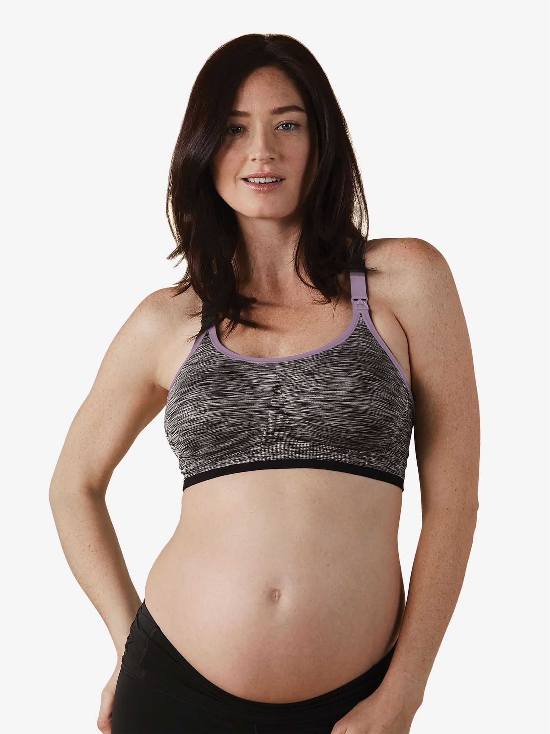 Black Body Silk Seamless Rhythm Nursing Bra - Image 1 of 2