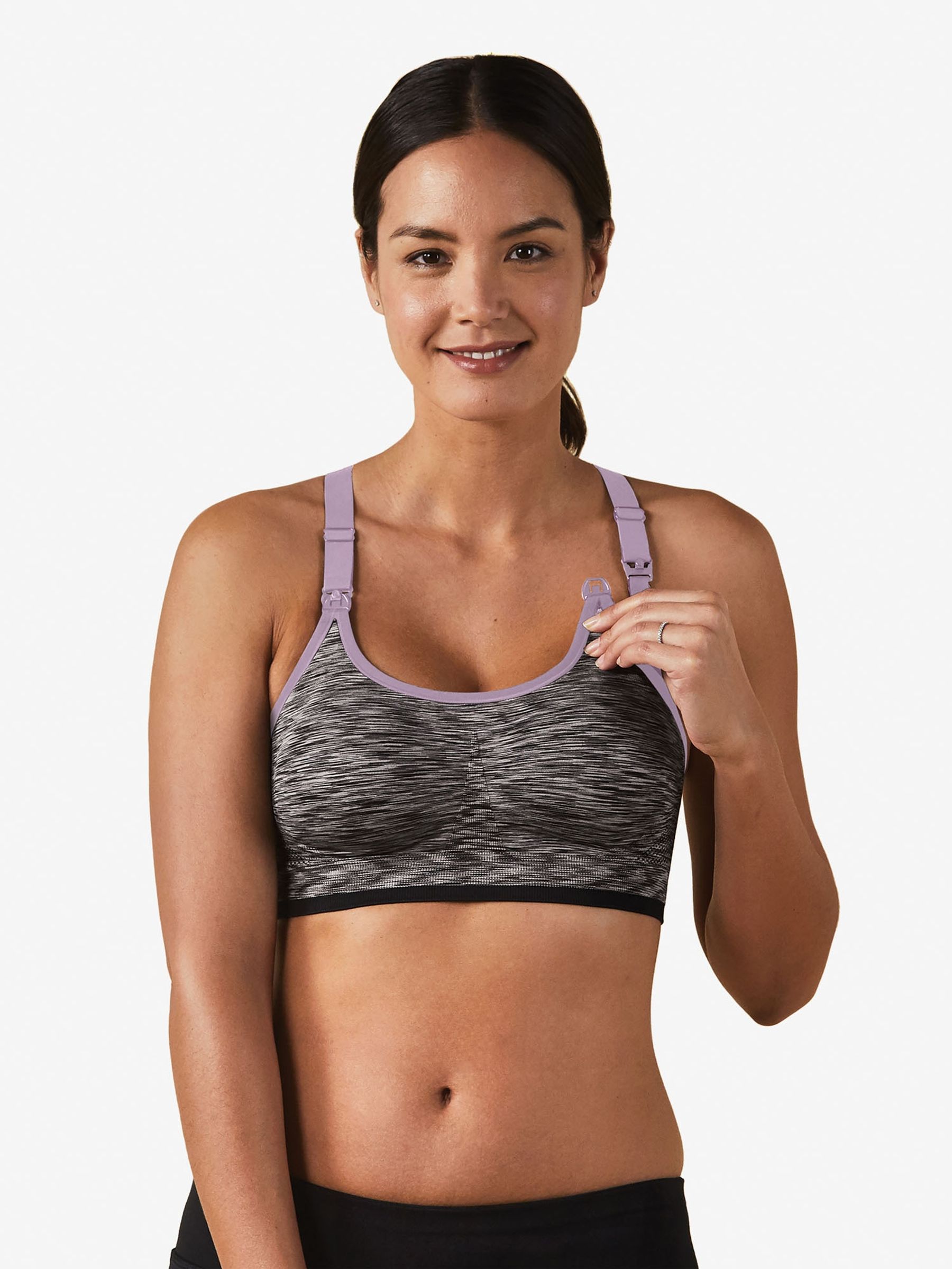 Black Body Silk Seamless Rhythm Nursing Bra - Image 2 of 2