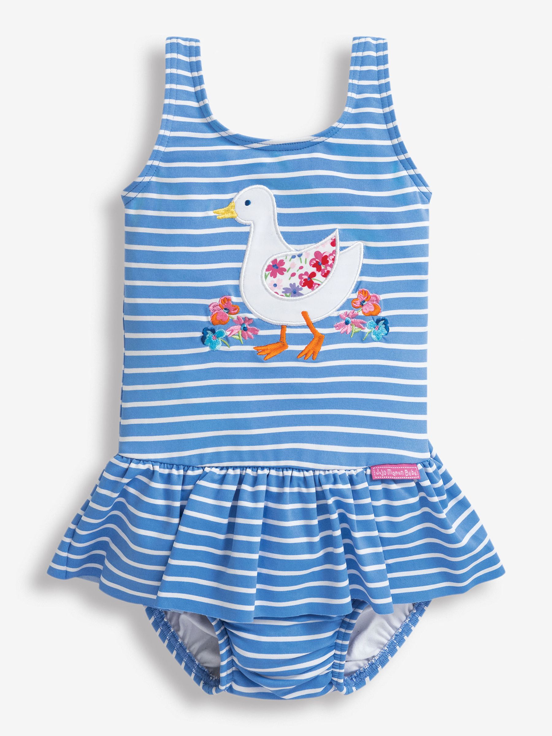 Duck Swimsuit with Integral Nappy in Cornflower - Image 1 of 2