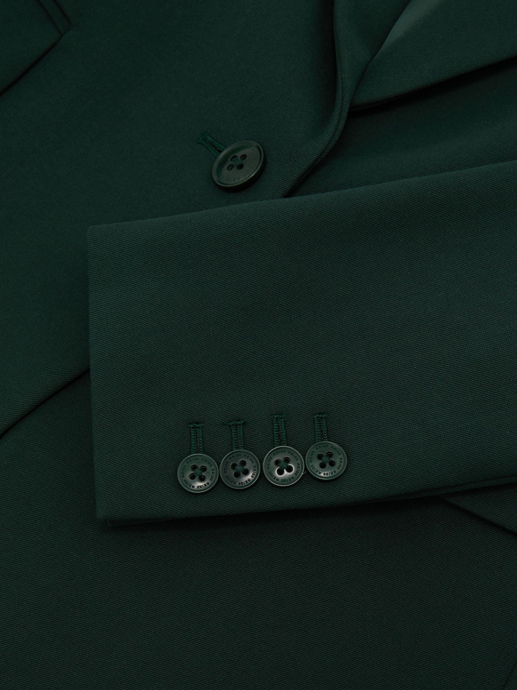Tailored Single Breasted Suit Blazer in Dark Green - صورة 8 من 8