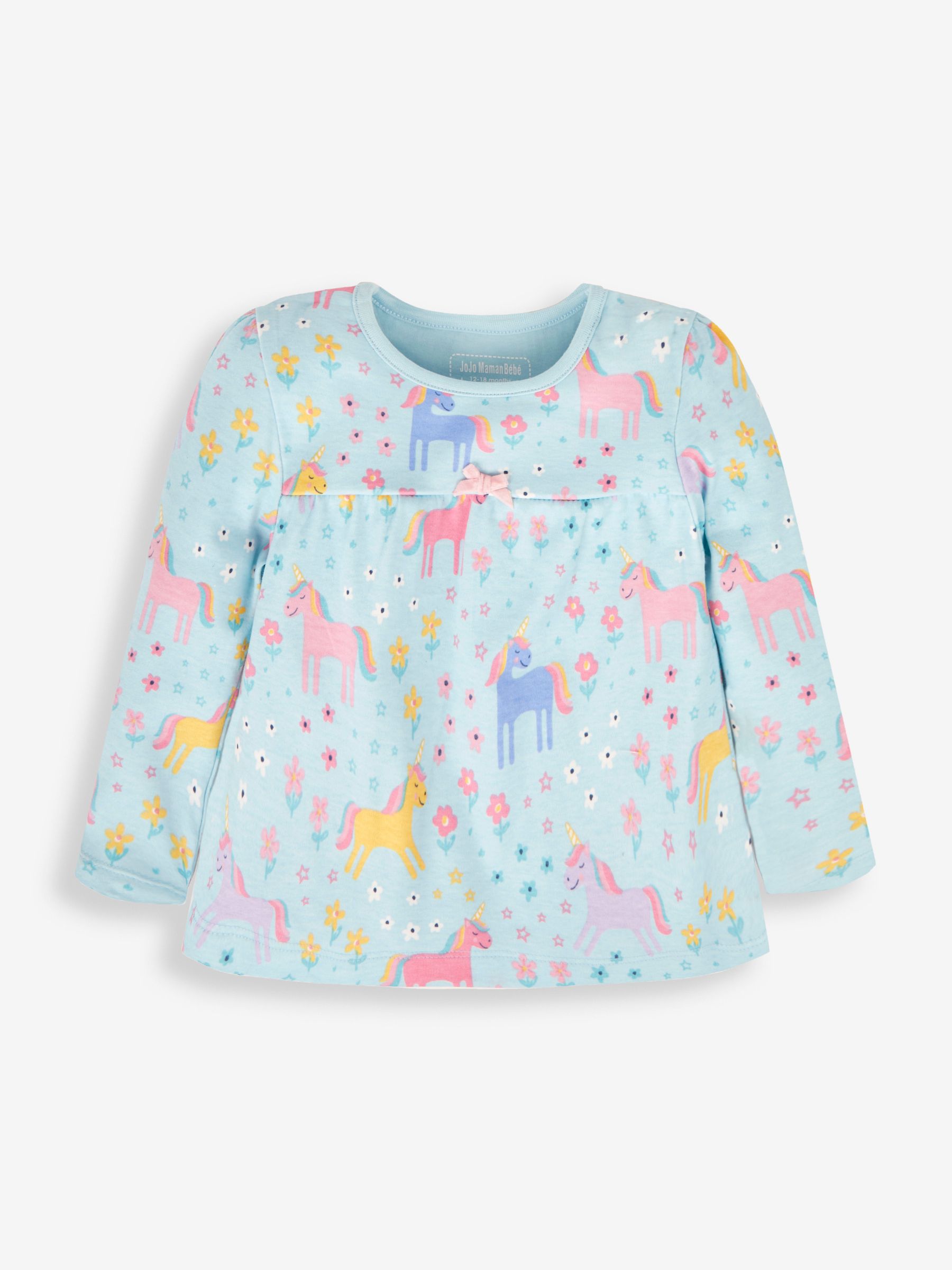 Duck Egg Girls' 2-Pack Unicorn Jersey Pyjamas - Image 6 of 8