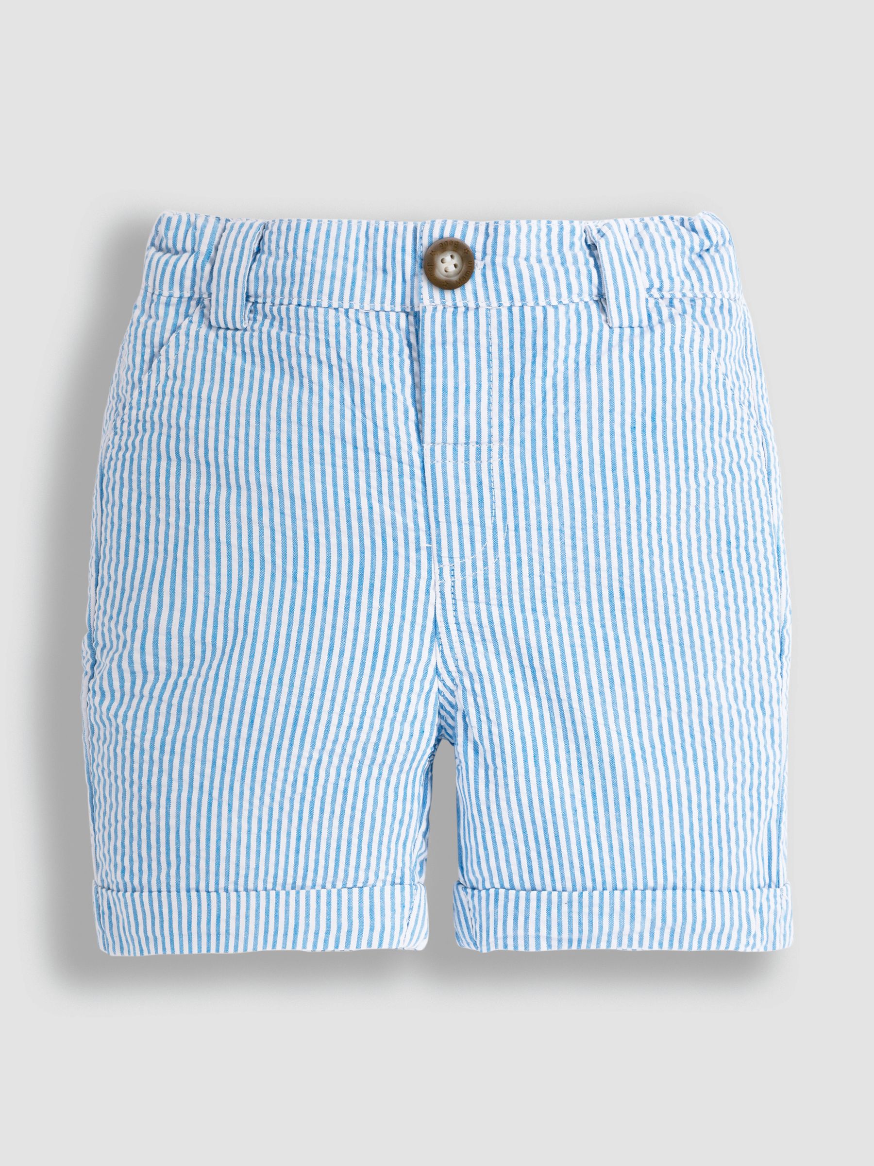 Blue Seersucker Stripe Shorts - Image 1 of 3