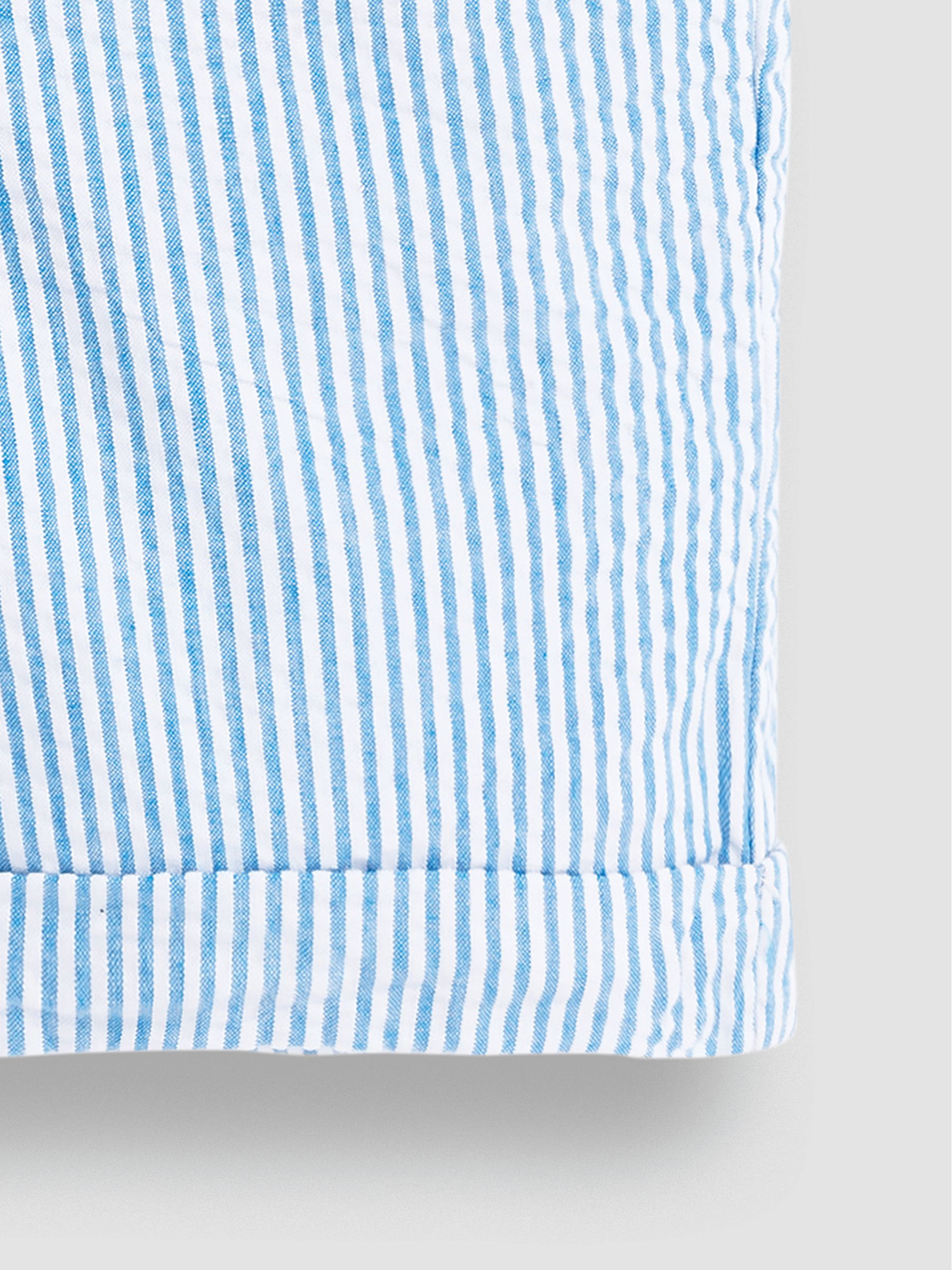 Blue Seersucker Stripe Shorts - Image 3 of 3