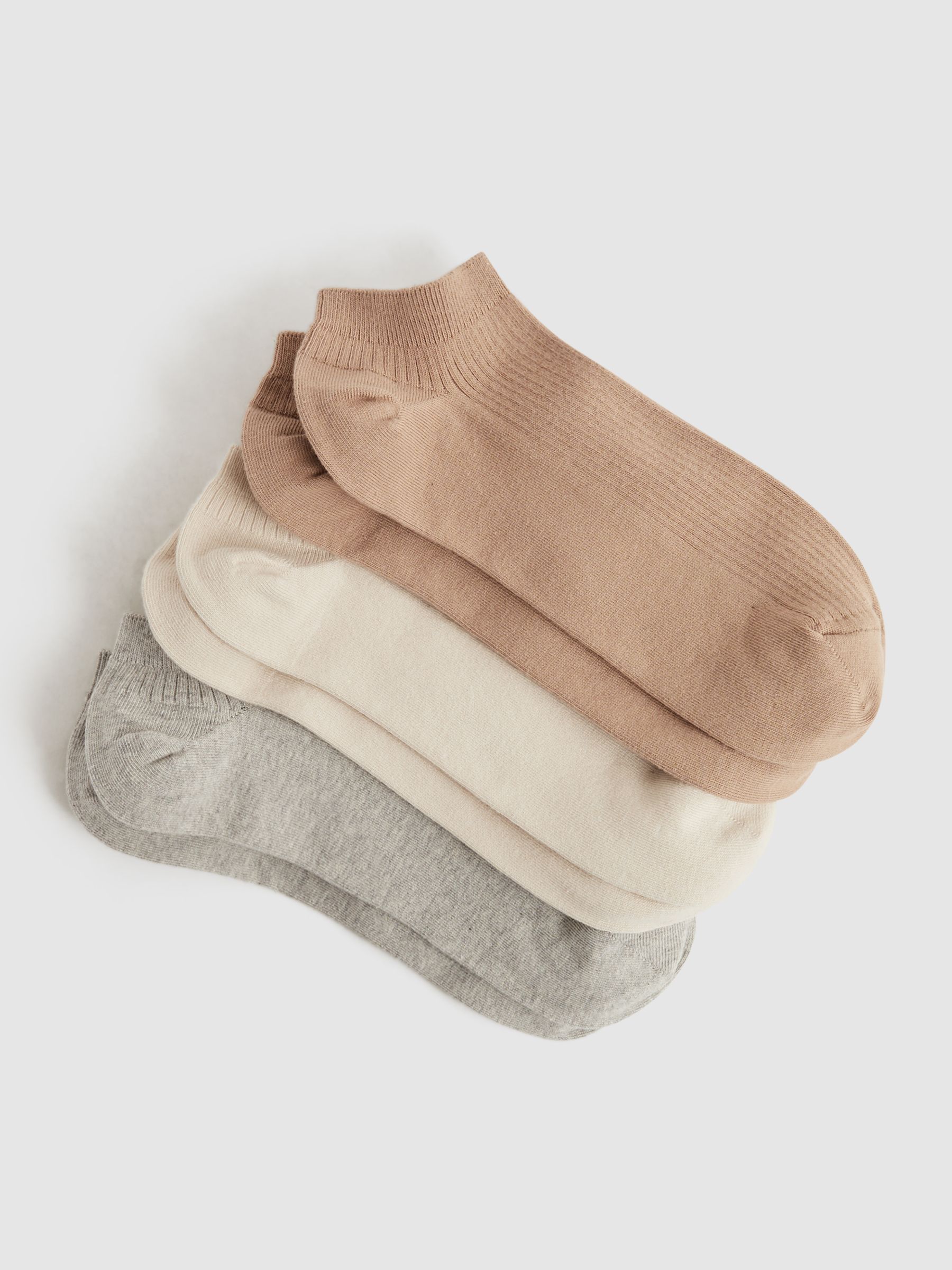 3 Pack of Trainer Socks in Multi - Image 1 of 3