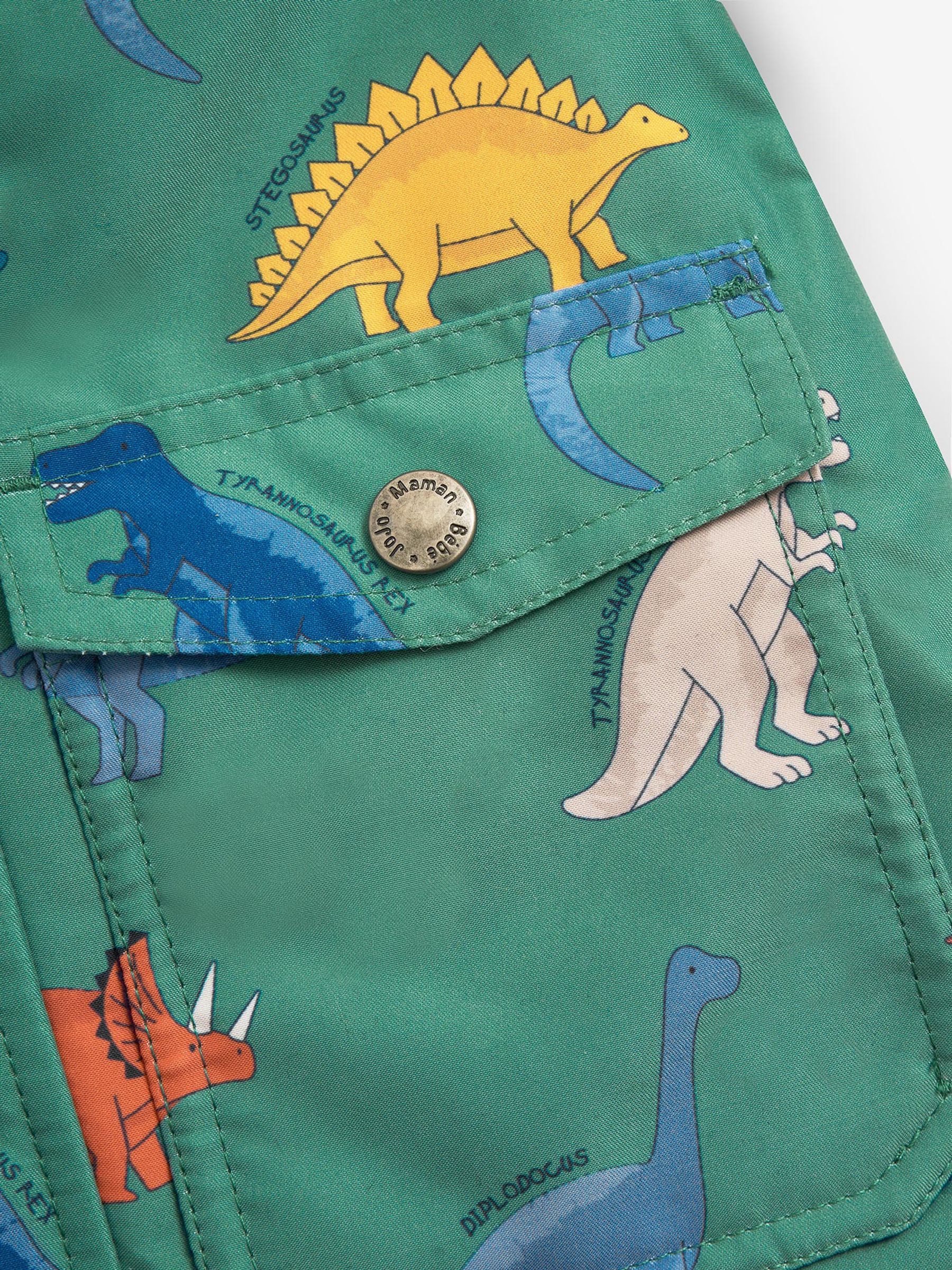 Green Dinosaur Printed Parka - Image 2 of 3
