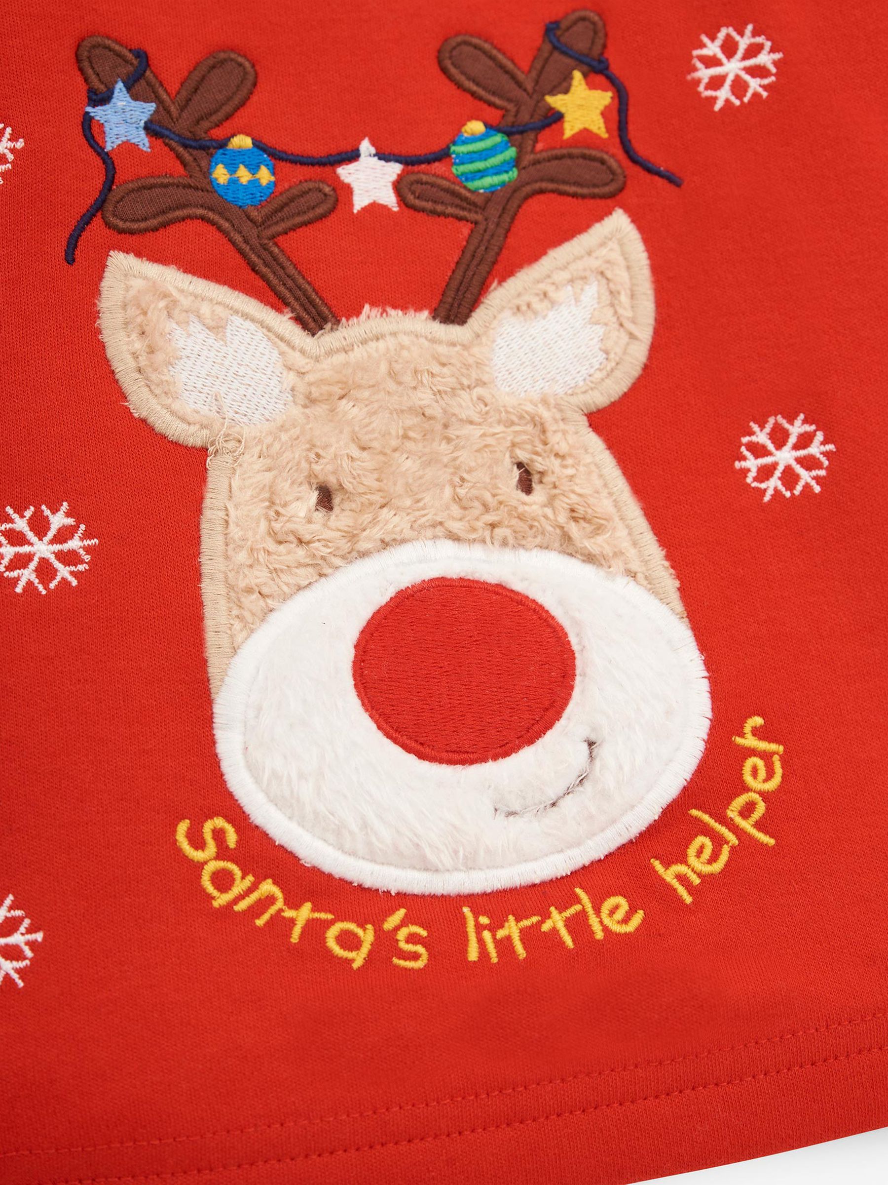 Reindeer Tartan Pyjama in Red - Image 4 of 6