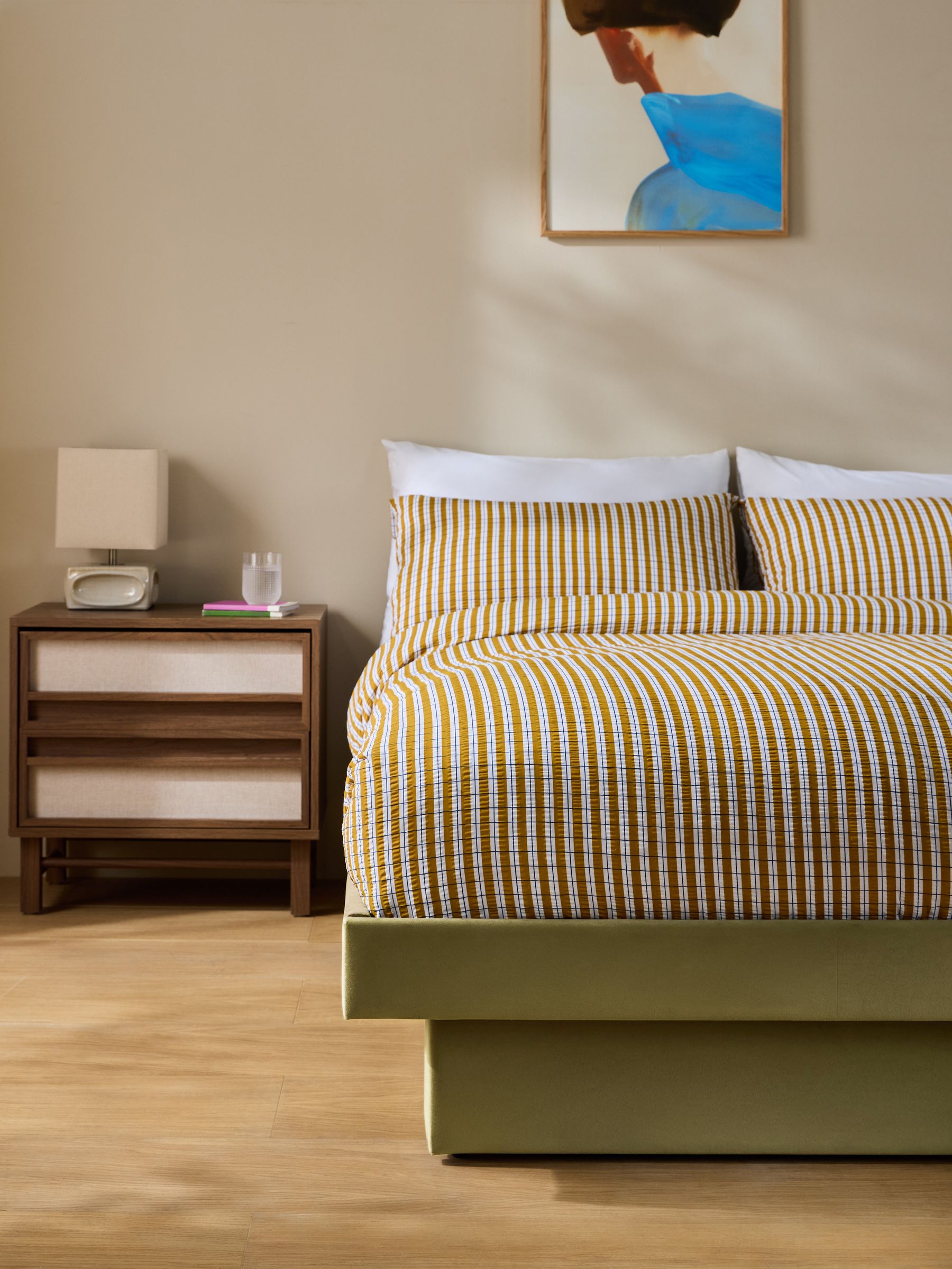 Robyn Platform Storage Bed in Velvet Fern Green - Image 1 of 9