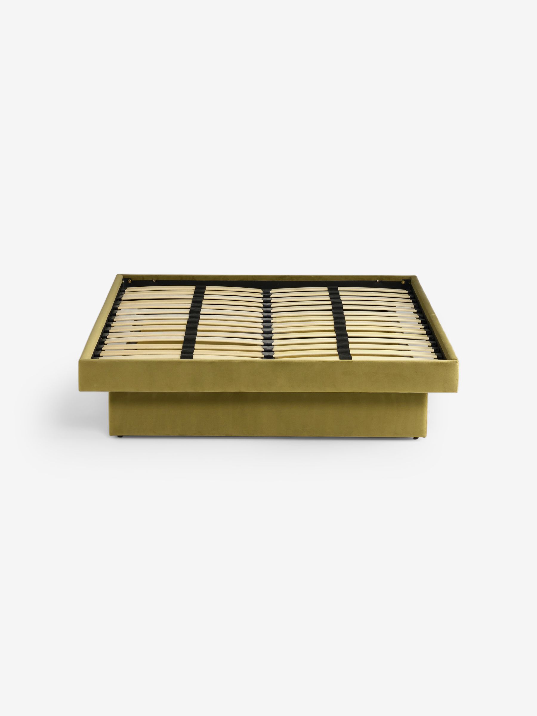 Robyn Platform Storage Bed in Velvet Fern Green - Image 4 of 9