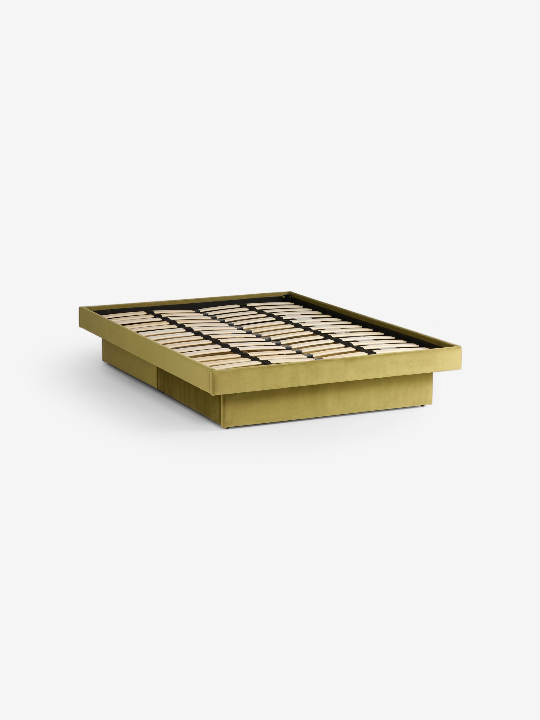 Robyn Platform Storage Bed in Velvet Fern Green - Image 6 of 9