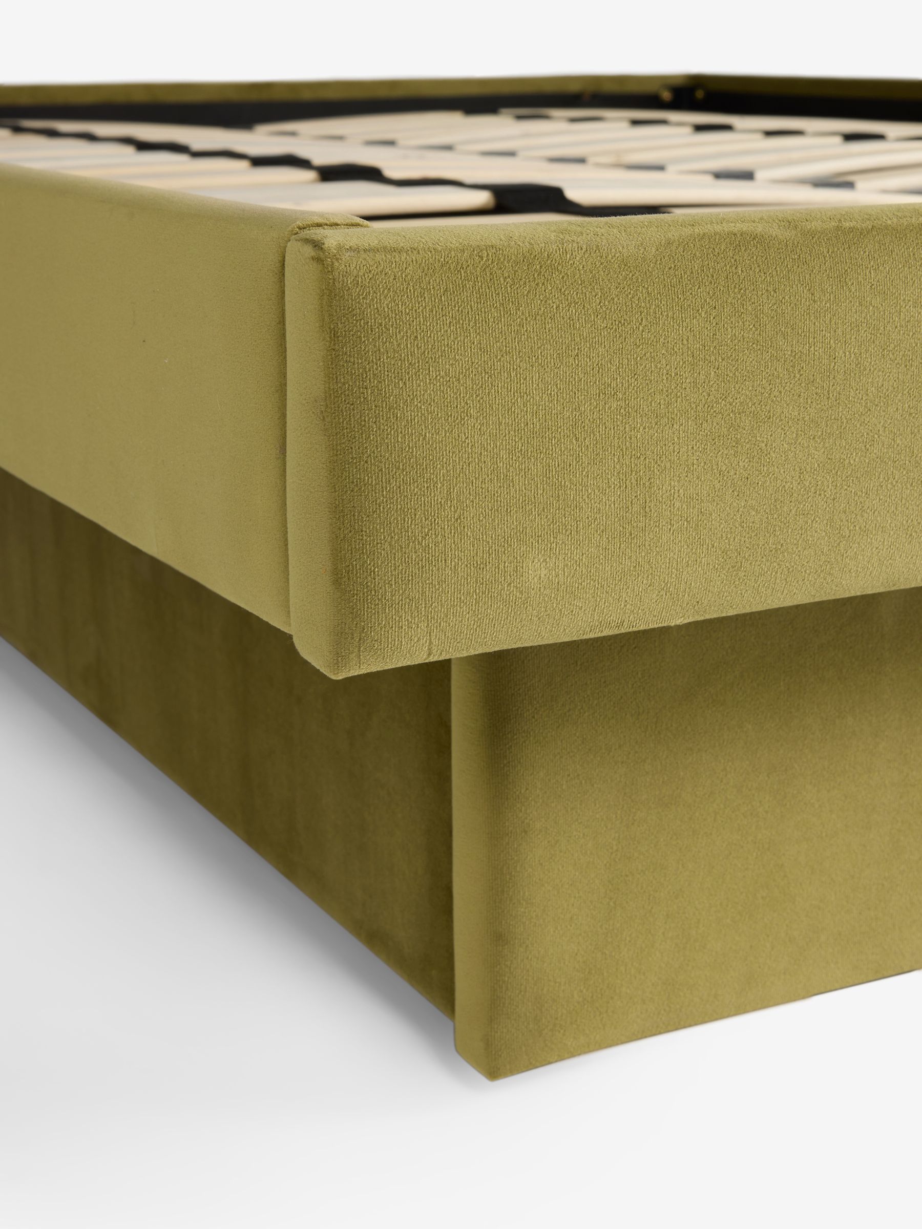 Robyn Platform Storage Bed in Velvet Fern Green - Image 9 of 9