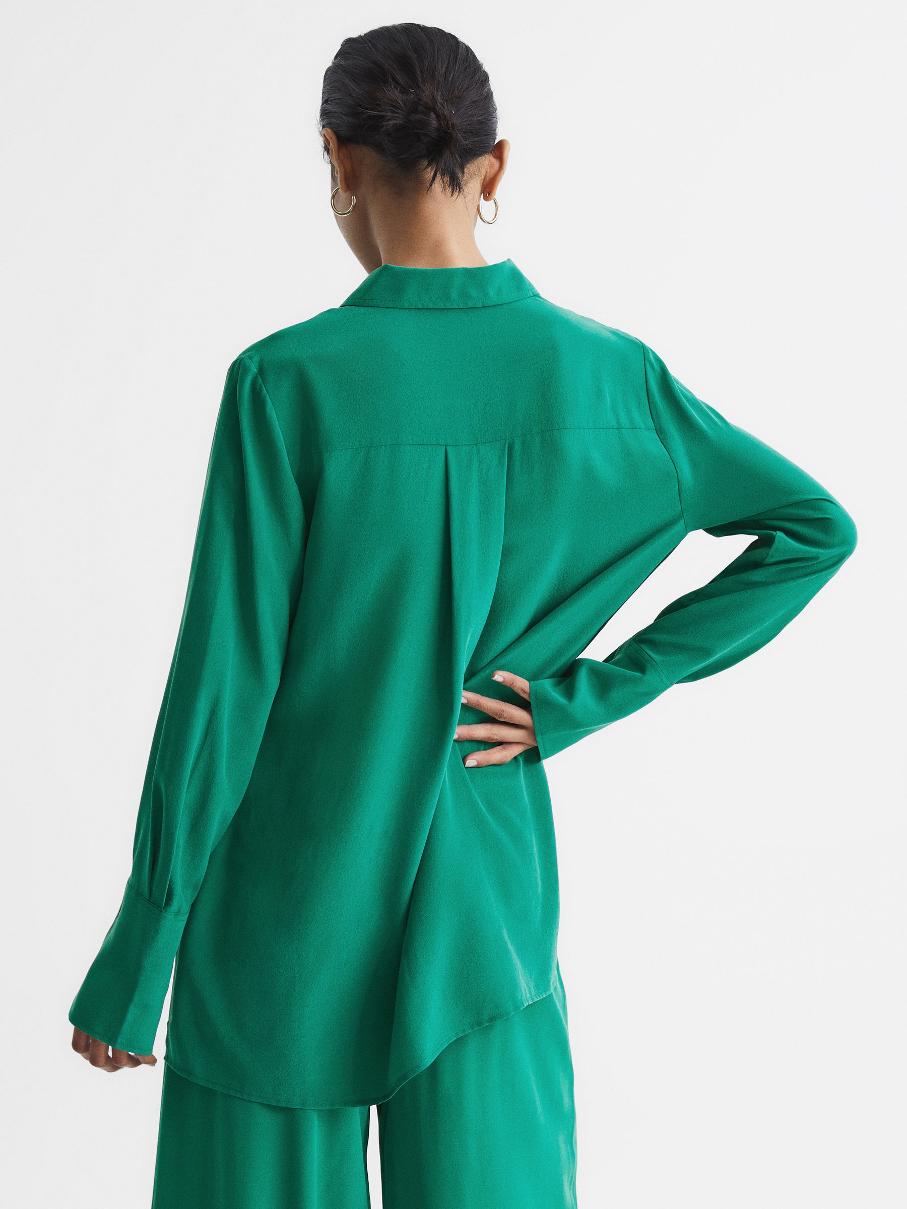 Silk Shirt in Green - Image 5 of 7