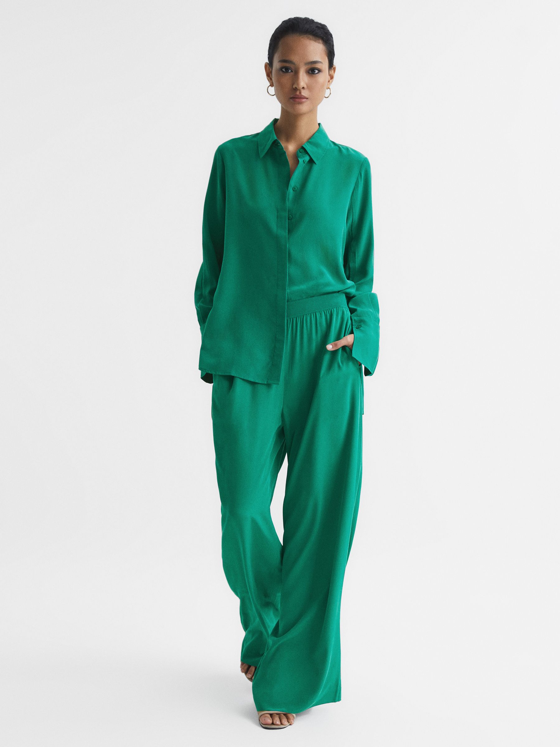 Silk Shirt in Green - Image 7 of 7