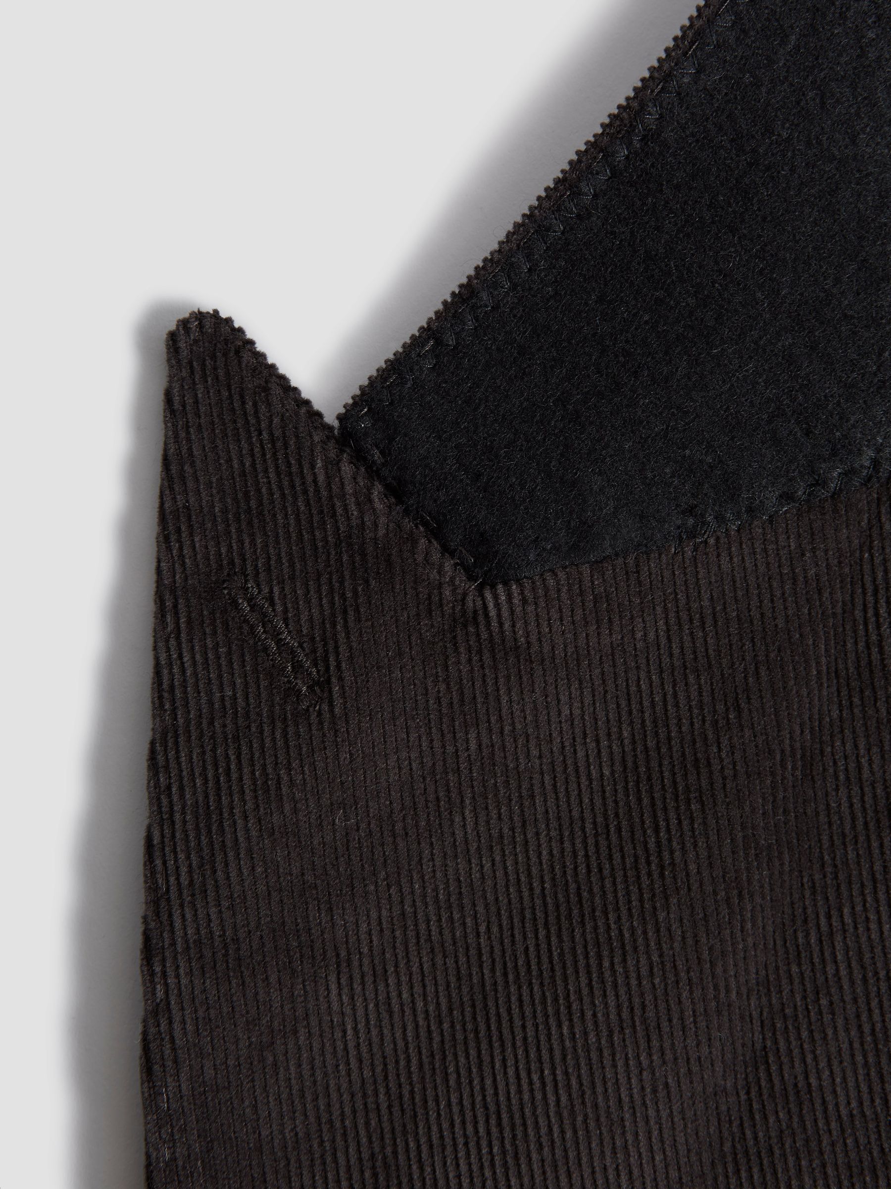 Holborn Chocolate Double Breasted Fine Cord Regular Fit Blazer - Image 9 of 10