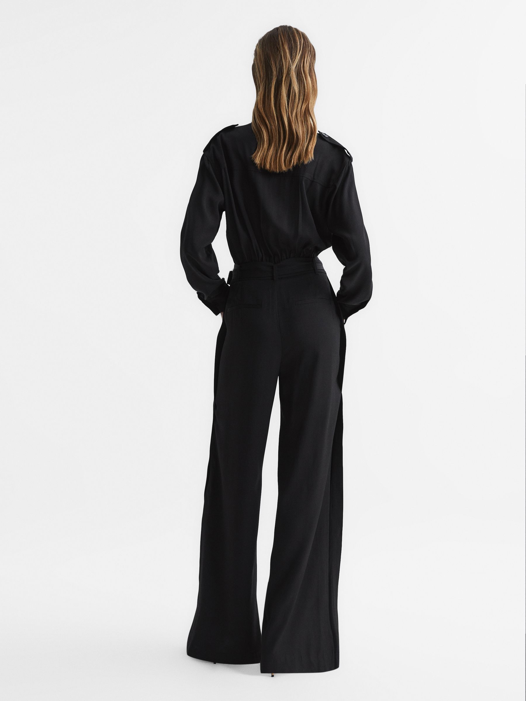 Safari Jumpsuit in Black - Image 5 of 7