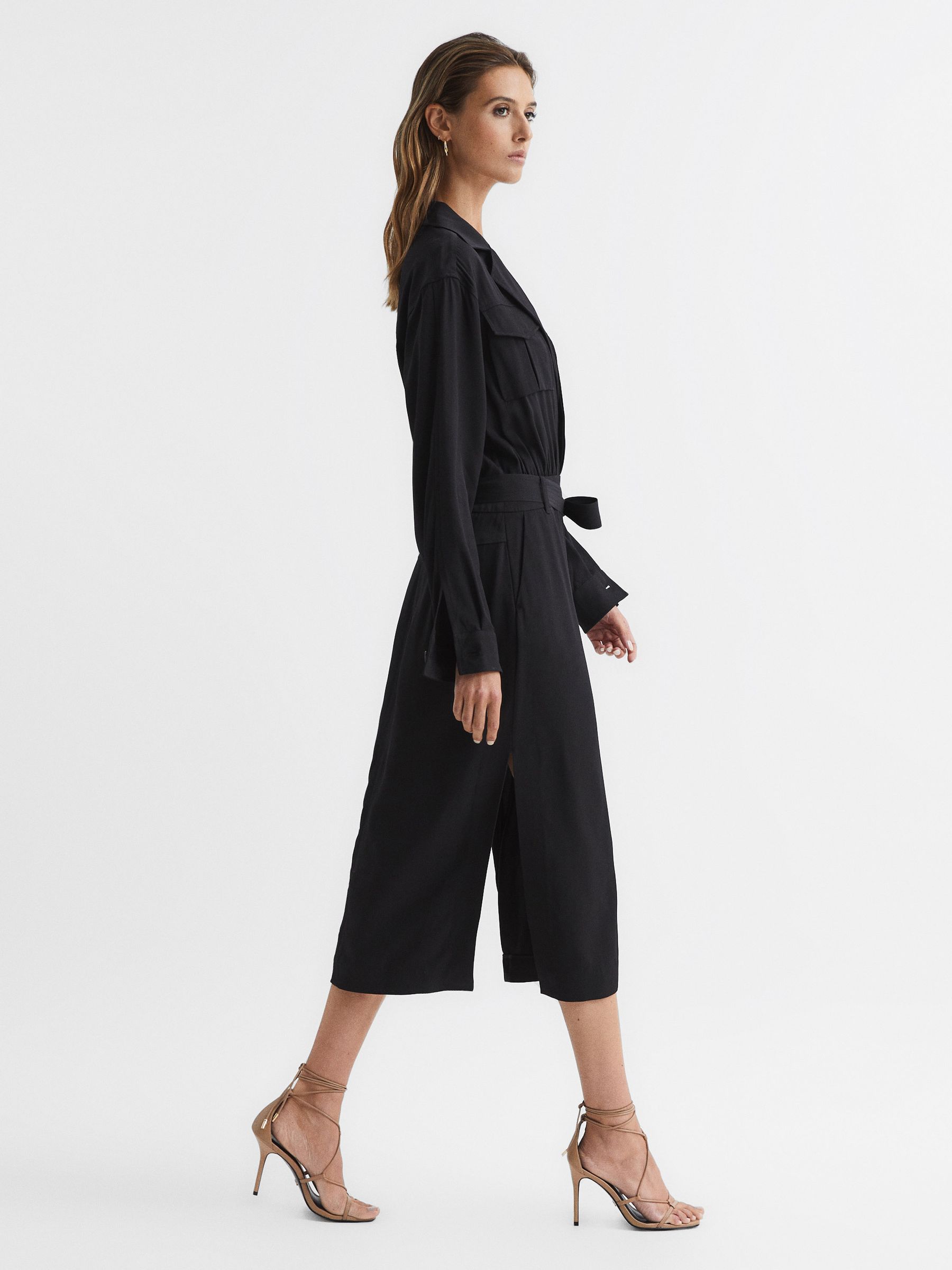 Safari Midi Dress in Black - Image 7 of 7