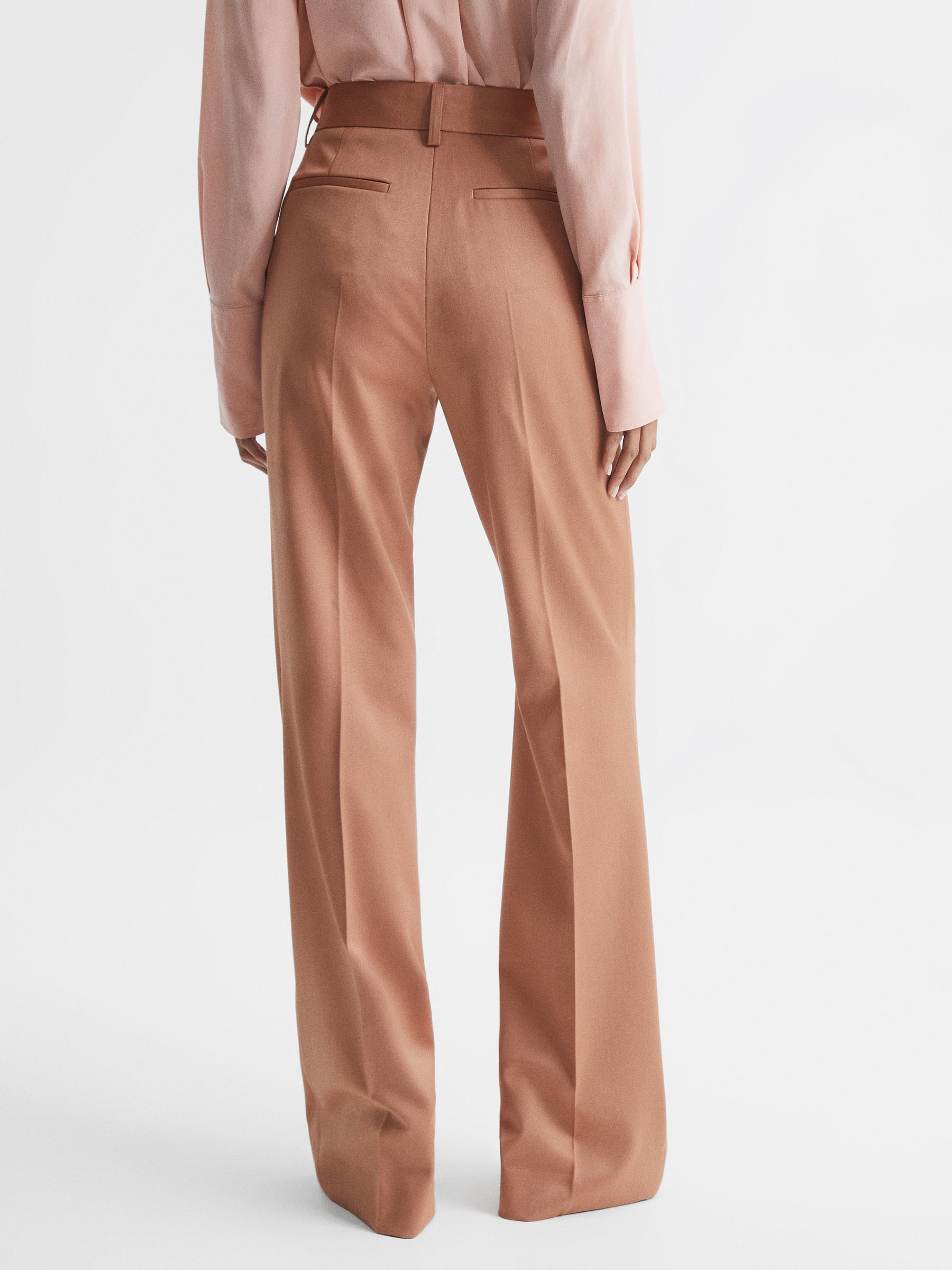 Premium Suit Wide Leg Trousers in Rose - Image 5 of 6