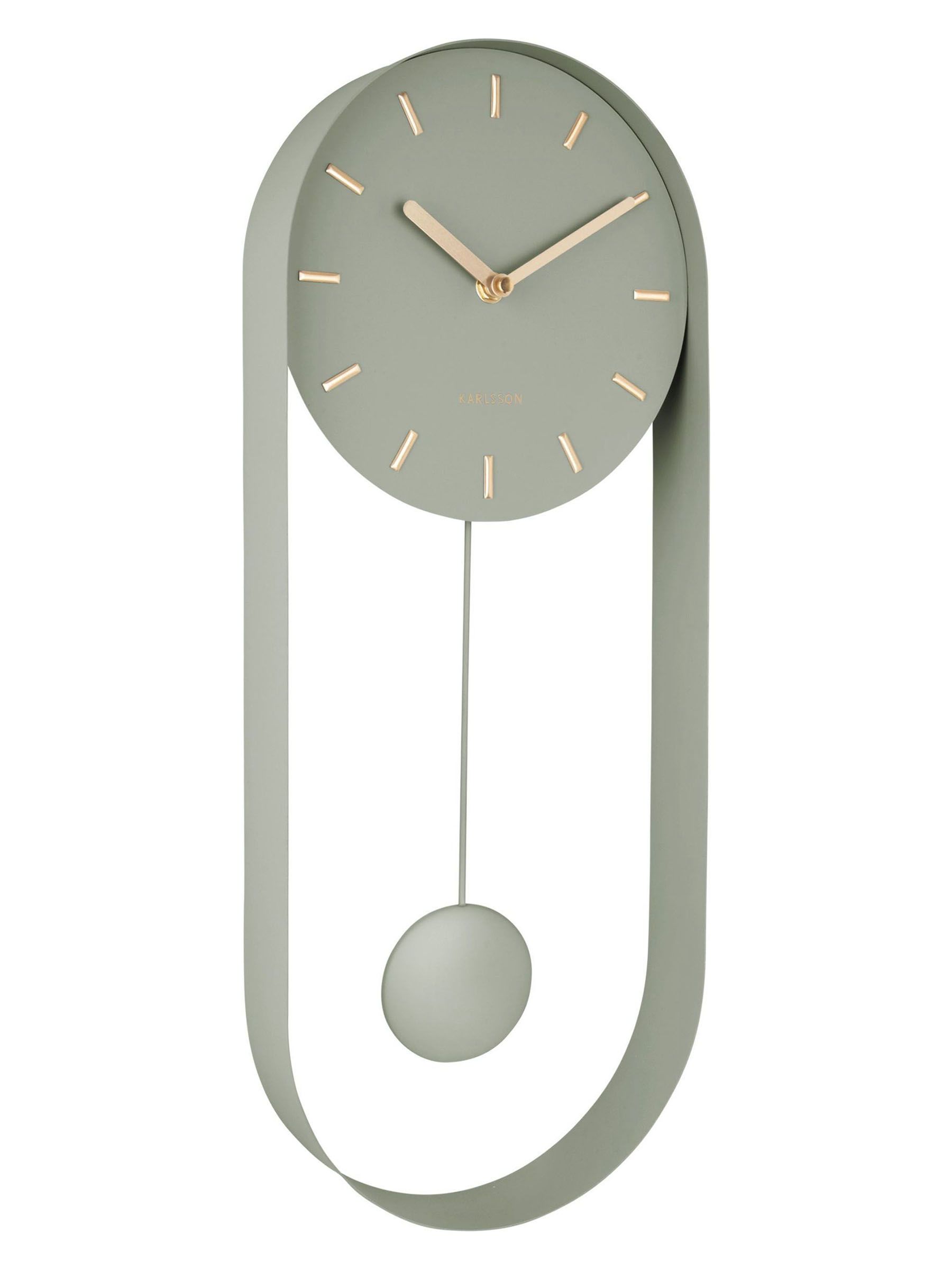 Karlsson Green Charm Pendulum Wall Clock - Image 3 of 3