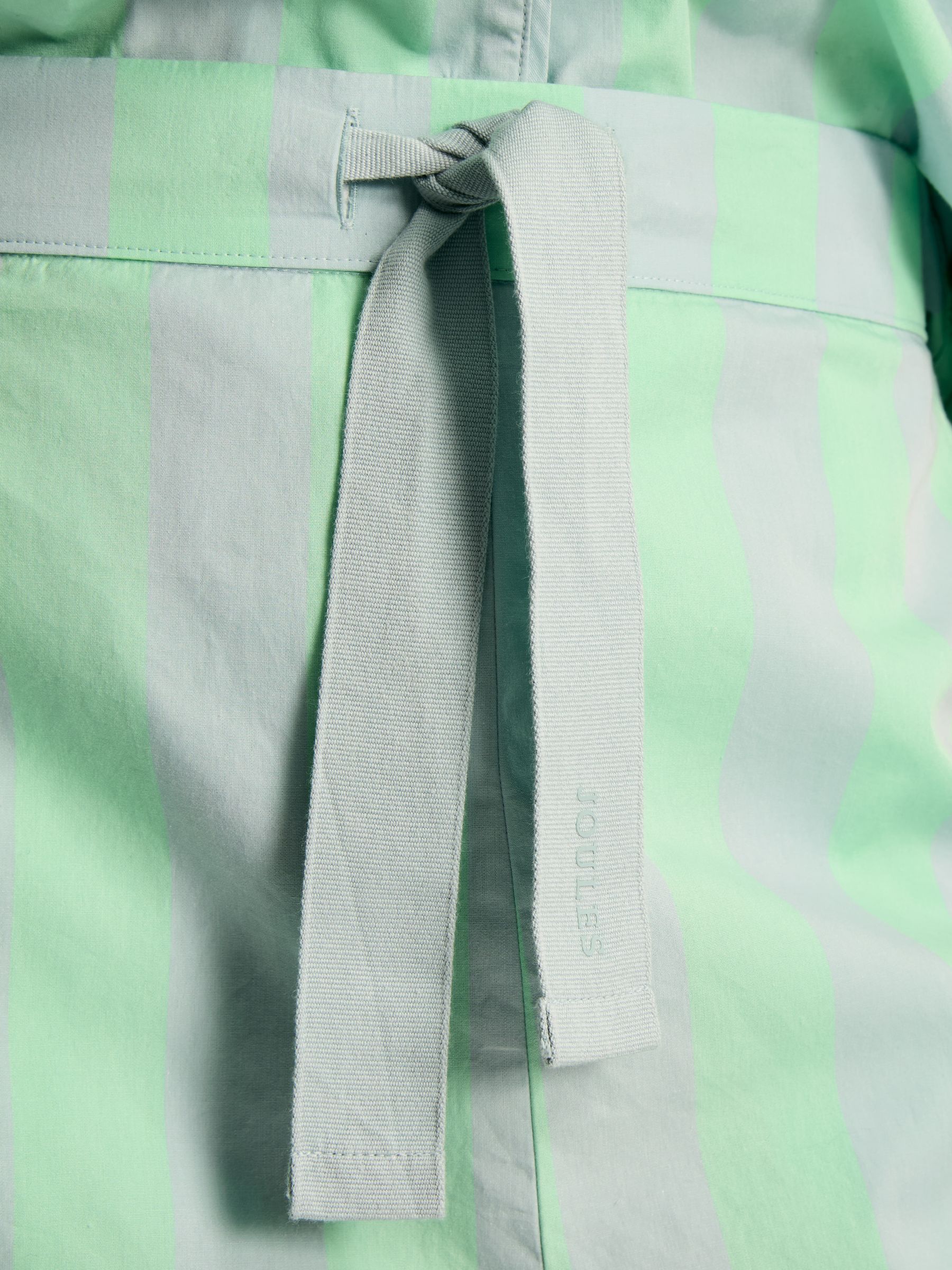 Olivia Blue & Green Striped Pyjama Set - Image 6 of 7