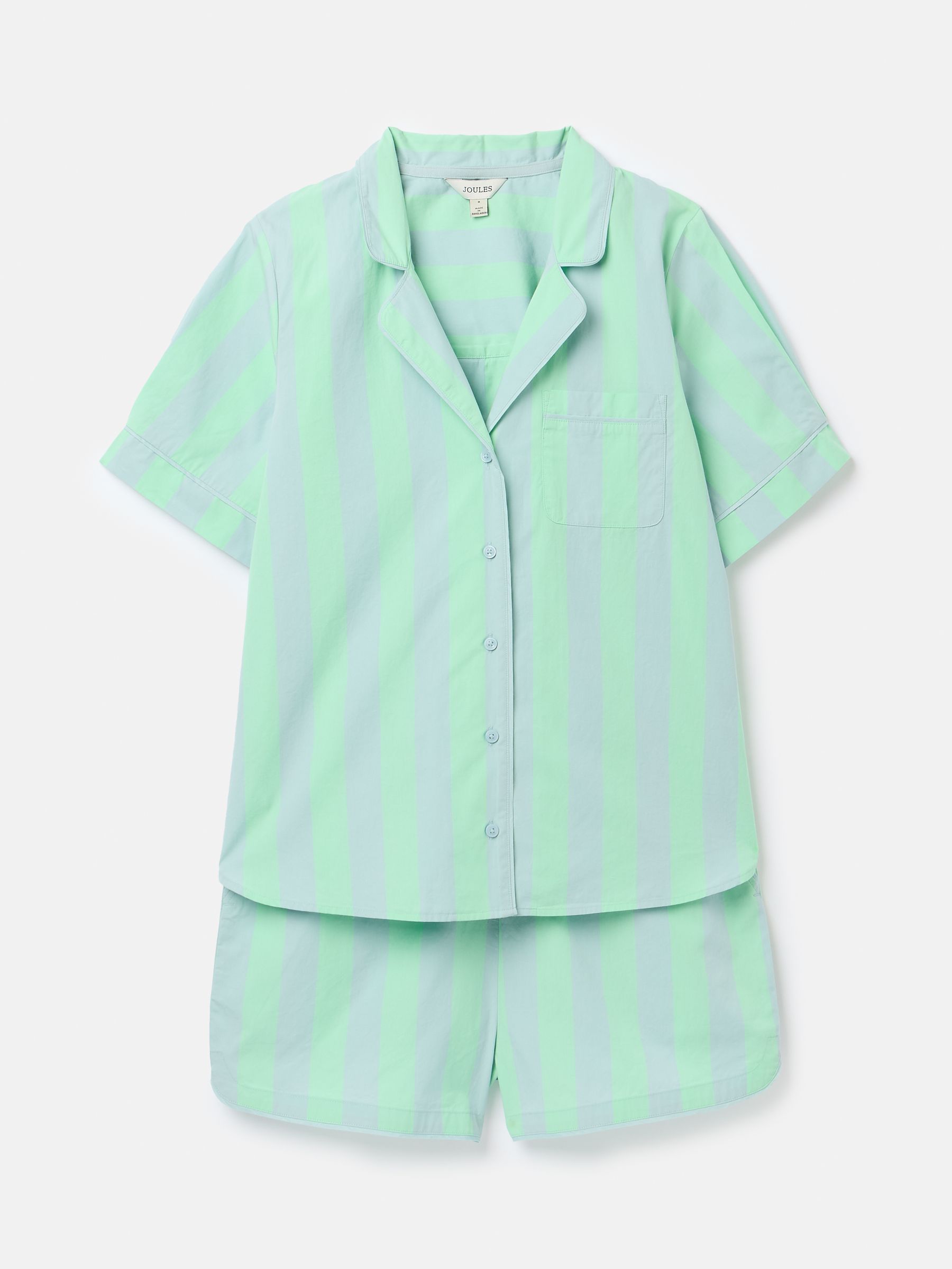 Olivia Blue & Green Striped Pyjama Set - Image 7 of 7