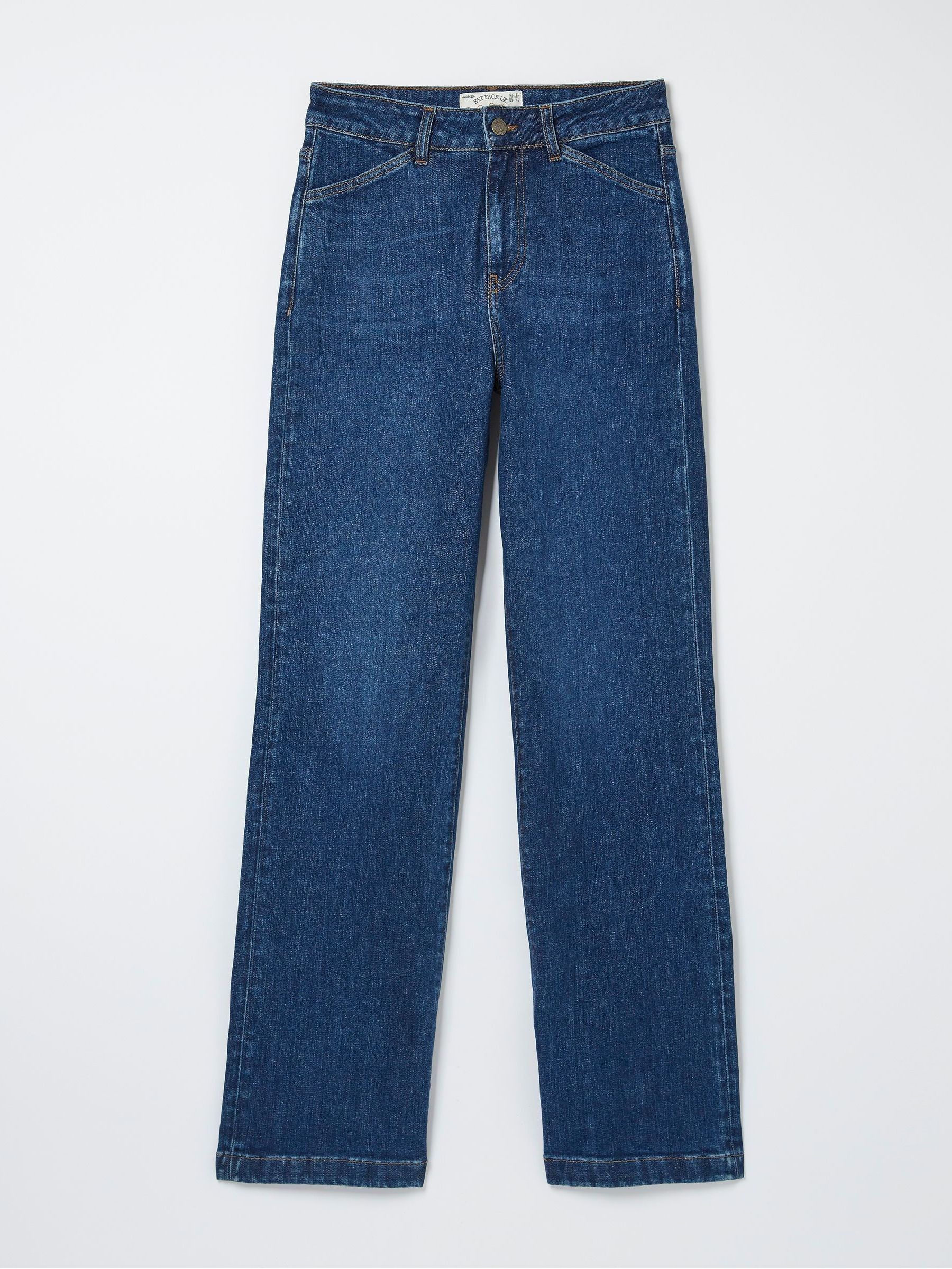 Elise Blue Wide Leg Jeans - Image 4 of 4